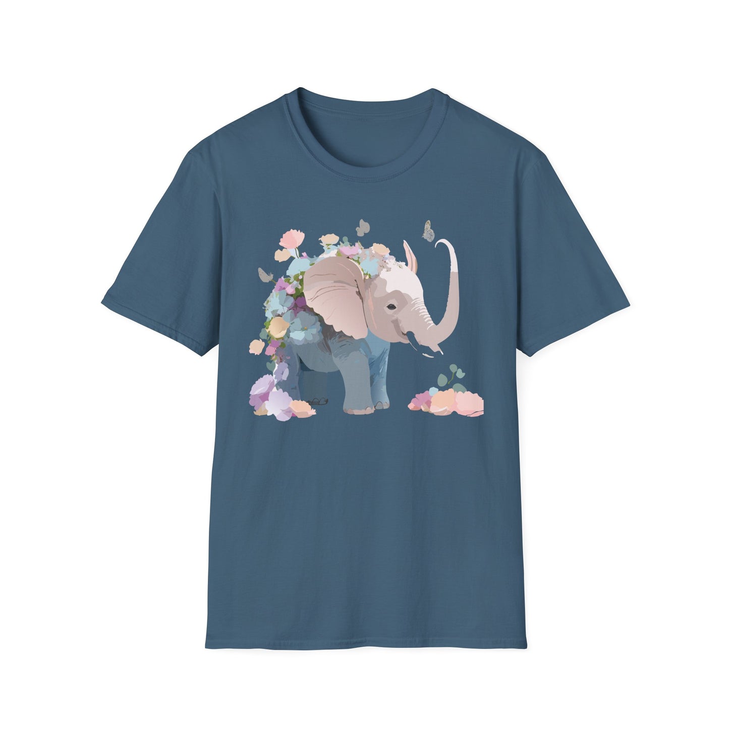 Elephant Shirt, T Shirt with Elephant, Elephant on T Shirt, T Shirt with Animation, Animals Tee Shirt