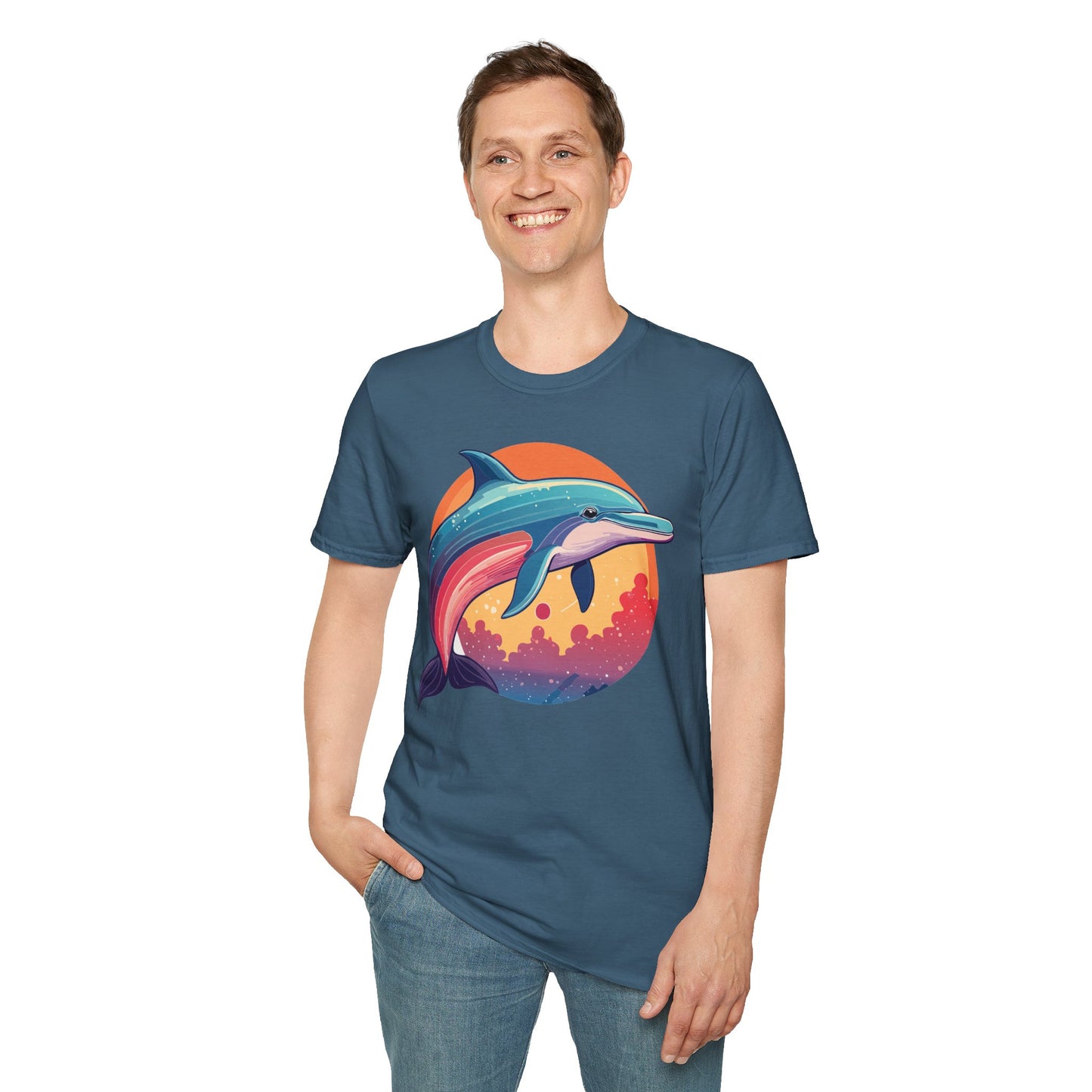 Dolphin Shirts, Shirt with Dolphin, Fish Tee Shirt, Animal Shirt