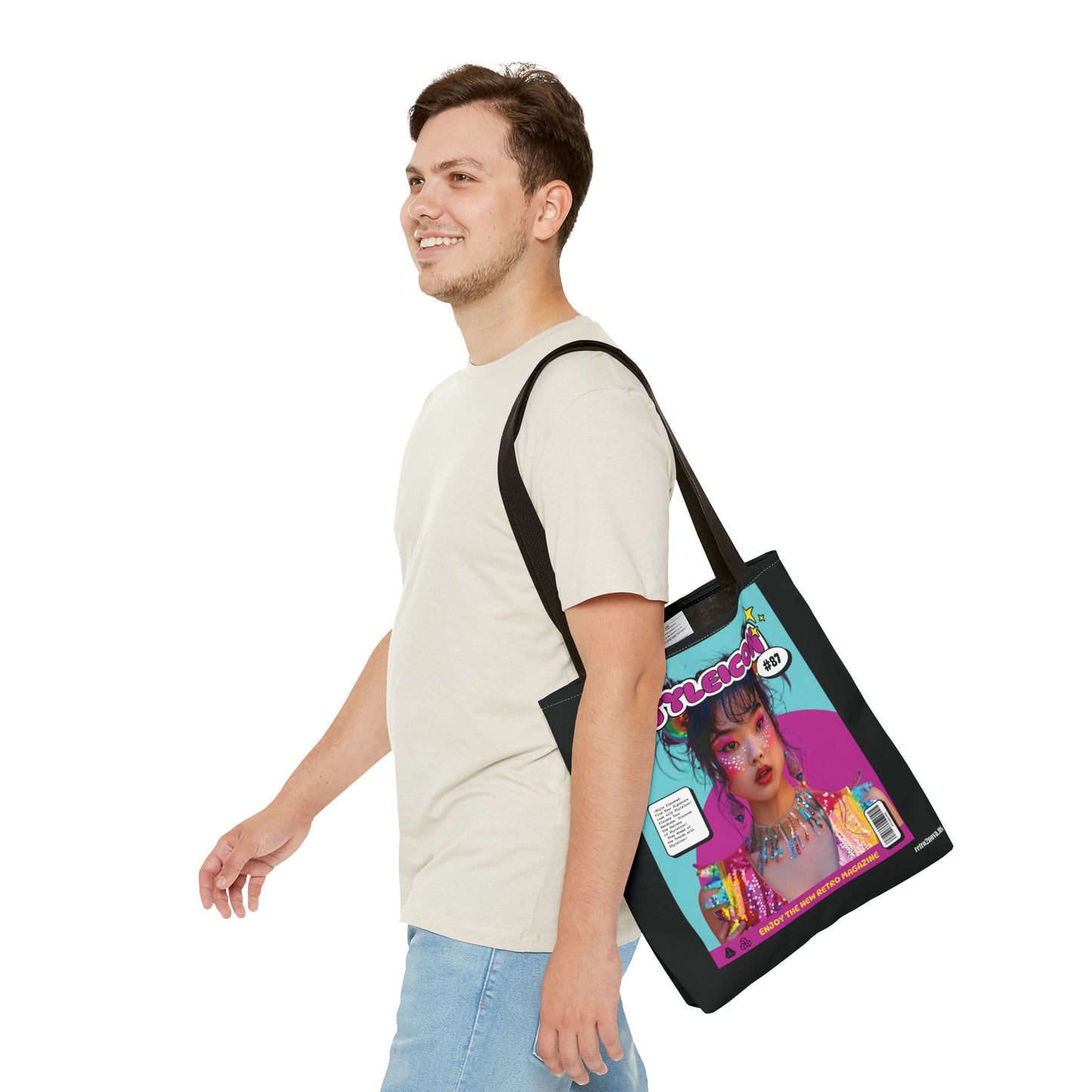 Canvas Tote Bag - Magazine Cover - retro2nova