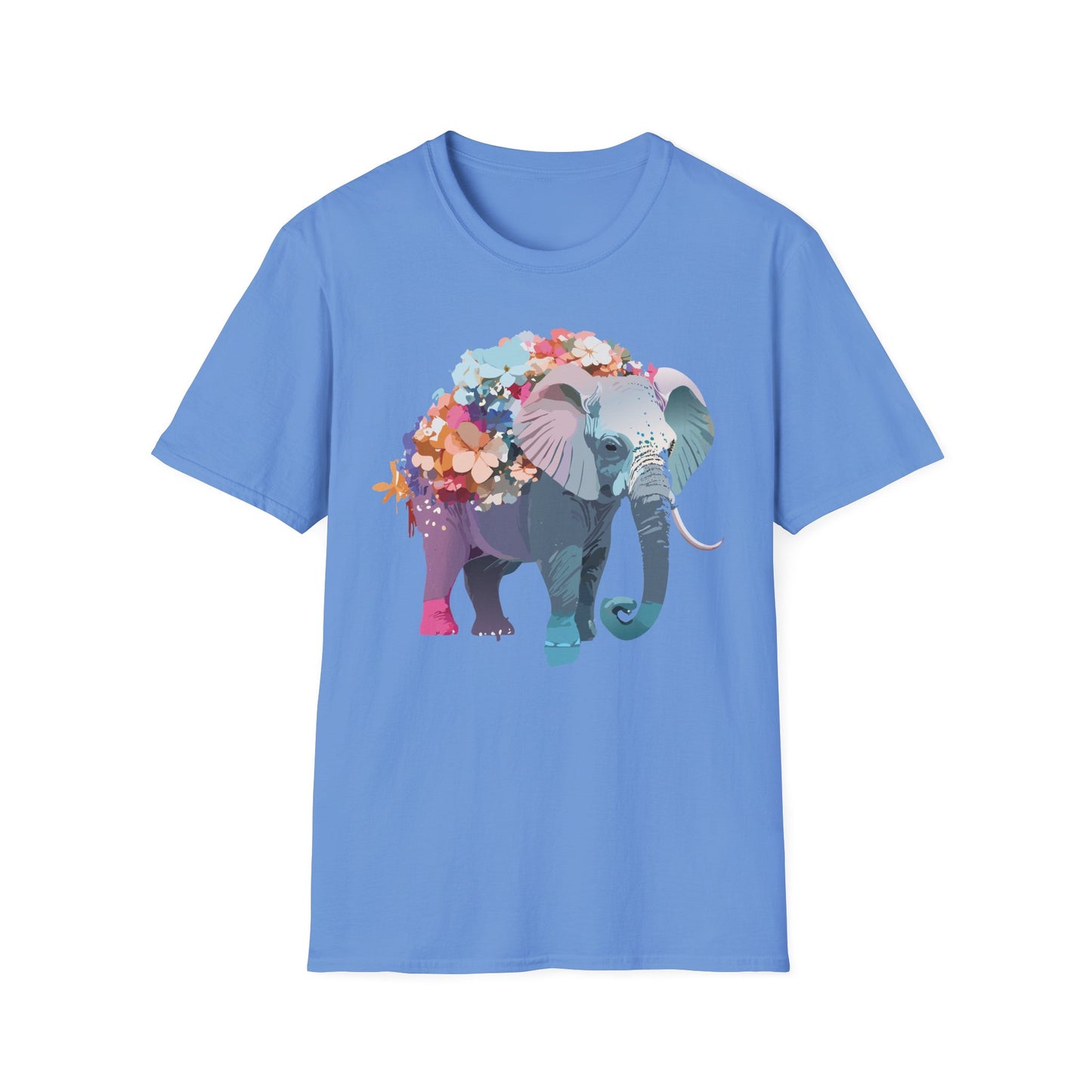 Elephant Shirt, T Shirt with Elephant, Elephant on T Shirt, T Shirt with Animation, Animals Tee Shirt