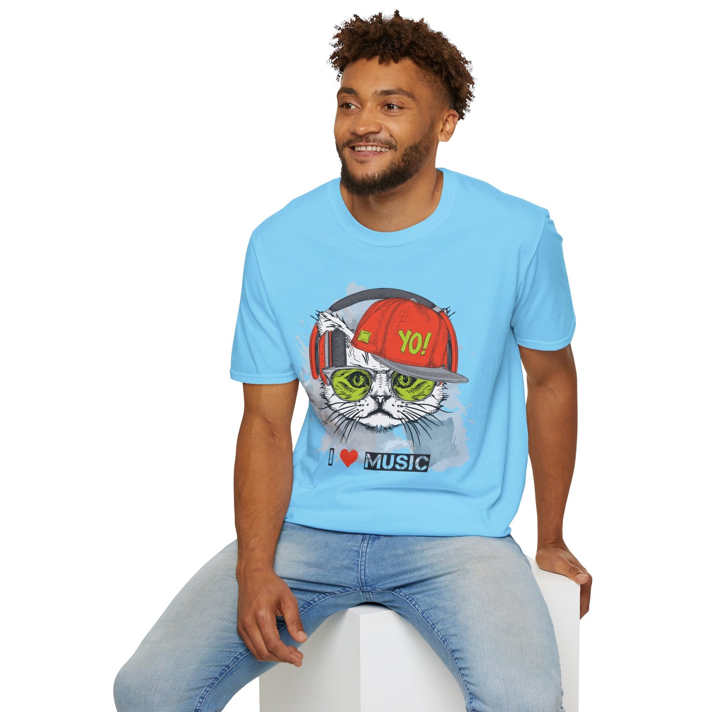 I love Music Animals Shirts, Shirt with Animals, Animals with Headphones Shirt