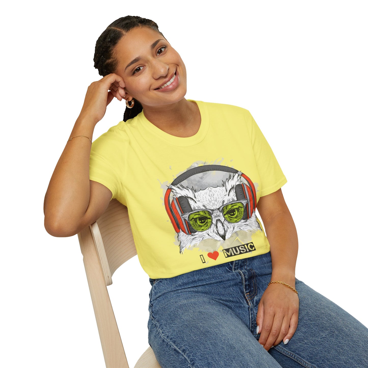 I love Music Animals Shirts, Shirt with Animals, Animals with Headphones Shirt
