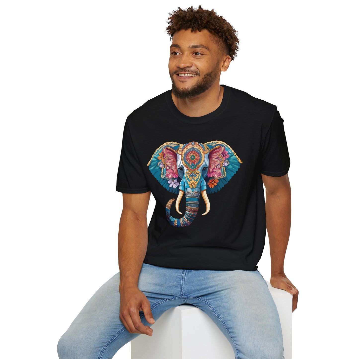 Elephant Shirt, T Shirt with Elephant, Elephant on T Shirt, T Shirt with Animation, Animals Tee Shirt