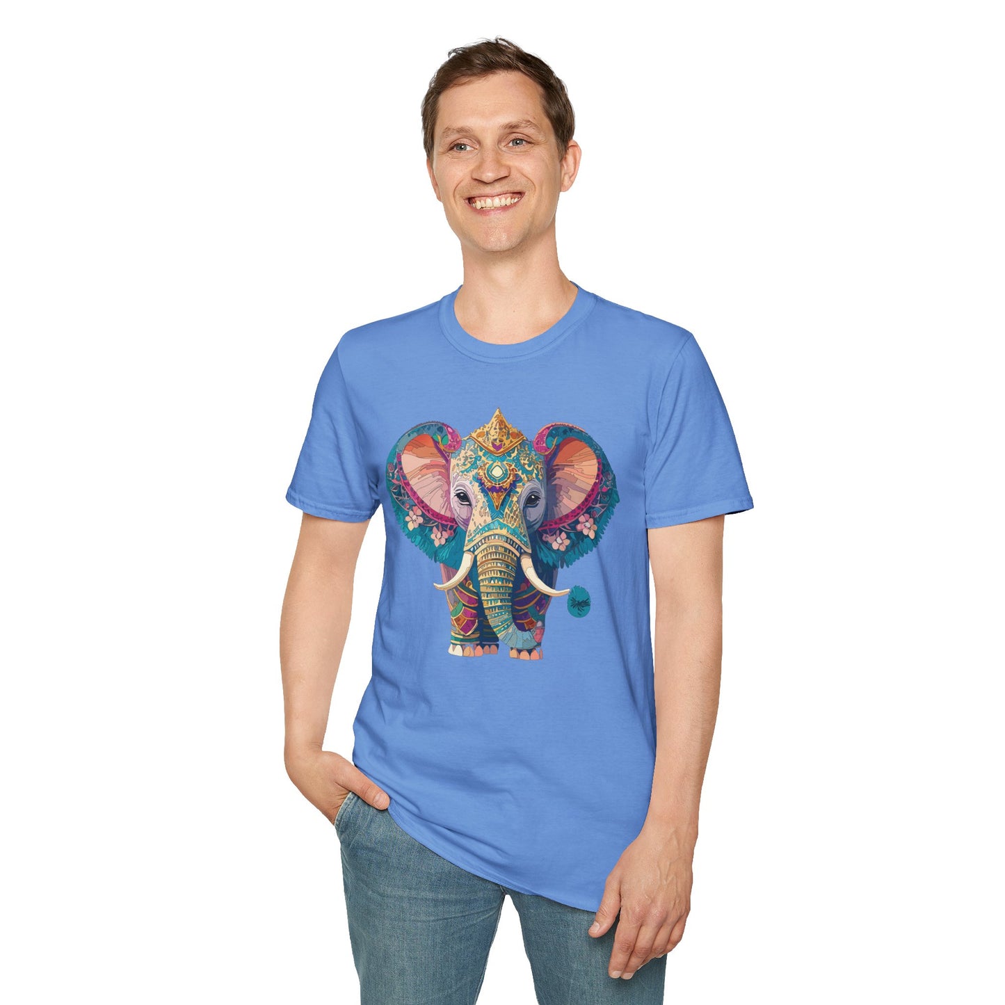 Elephant Shirt, T Shirt with Elephant, Elephant on T Shirt, T Shirt with Animation, Animals Tee Shirt