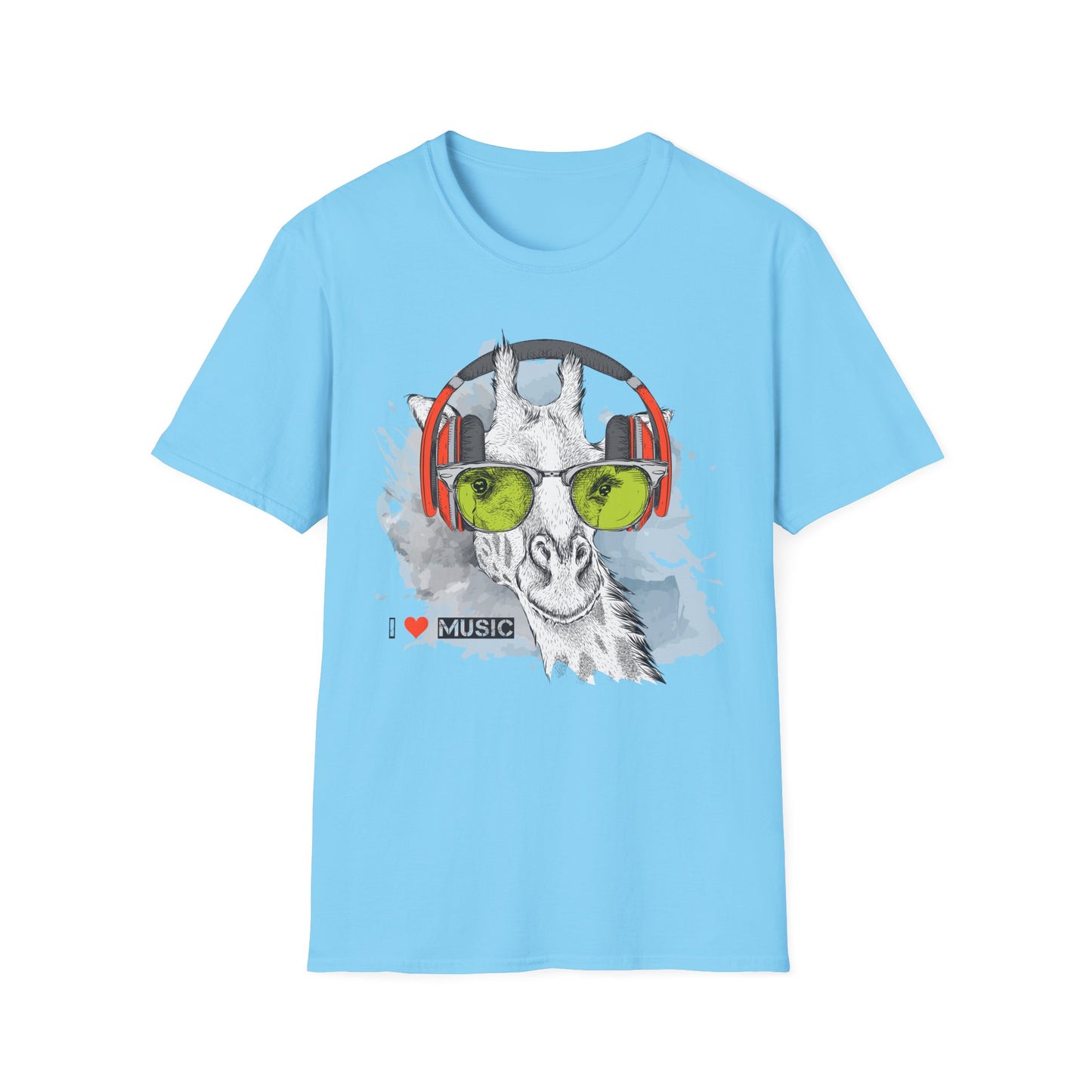 I love Music Animals Shirts, Shirt with Animals, Animals with Headphones Shirt