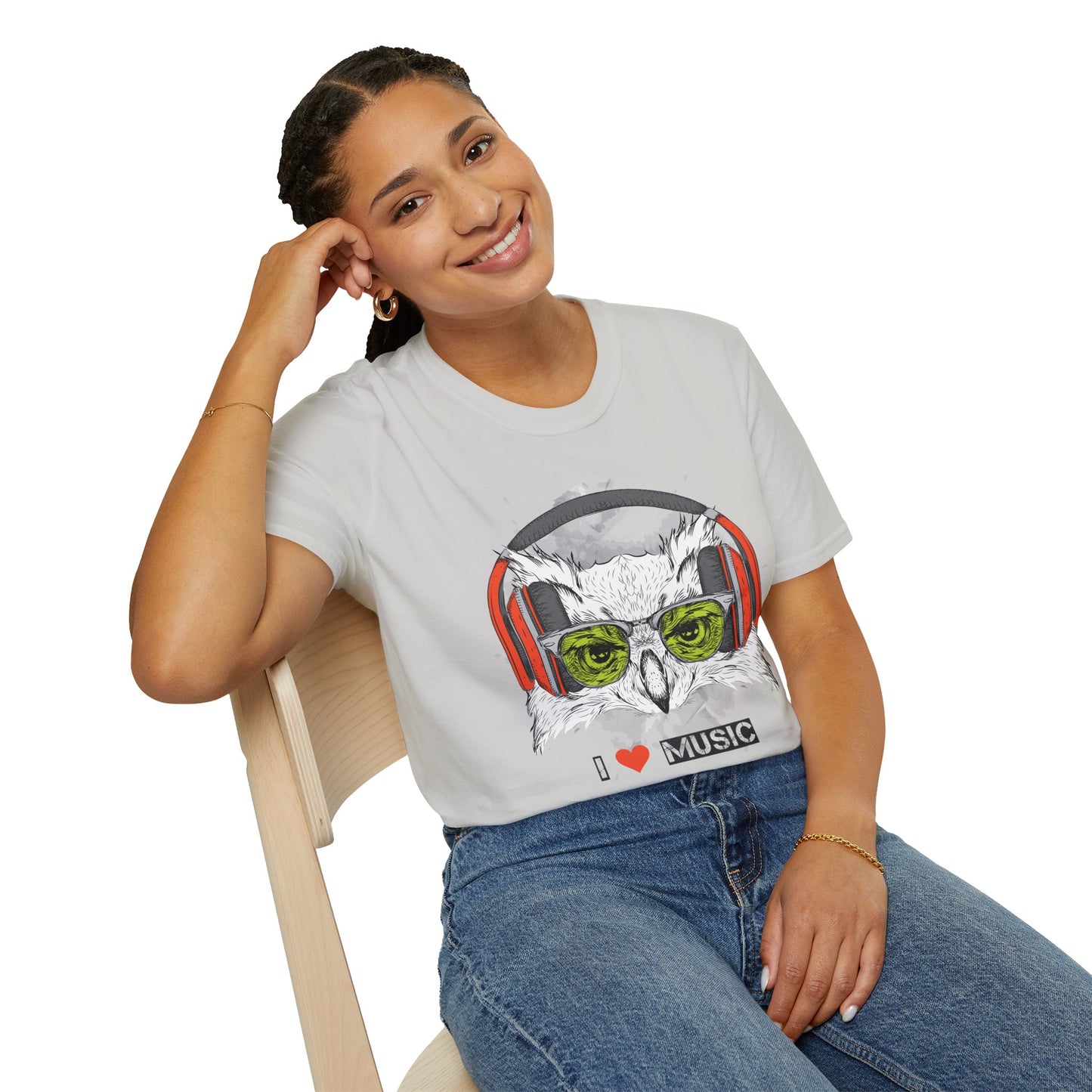 I love Music Animals Shirts, Shirt with Animals, Animals with Headphones Shirt