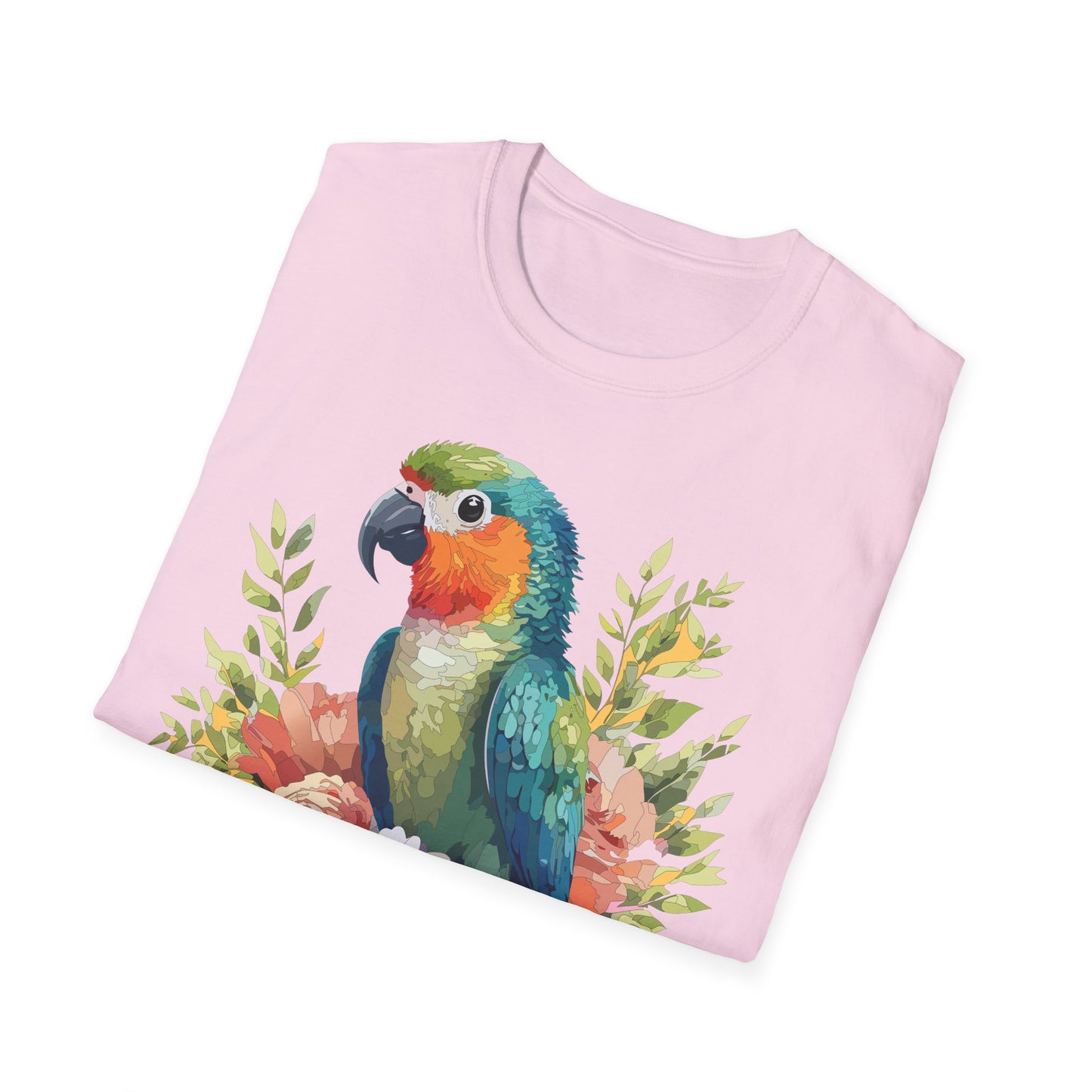 Bird T-Shirt, Floral Bird T Shirt, Shirt with Bird, Shirt with Animal