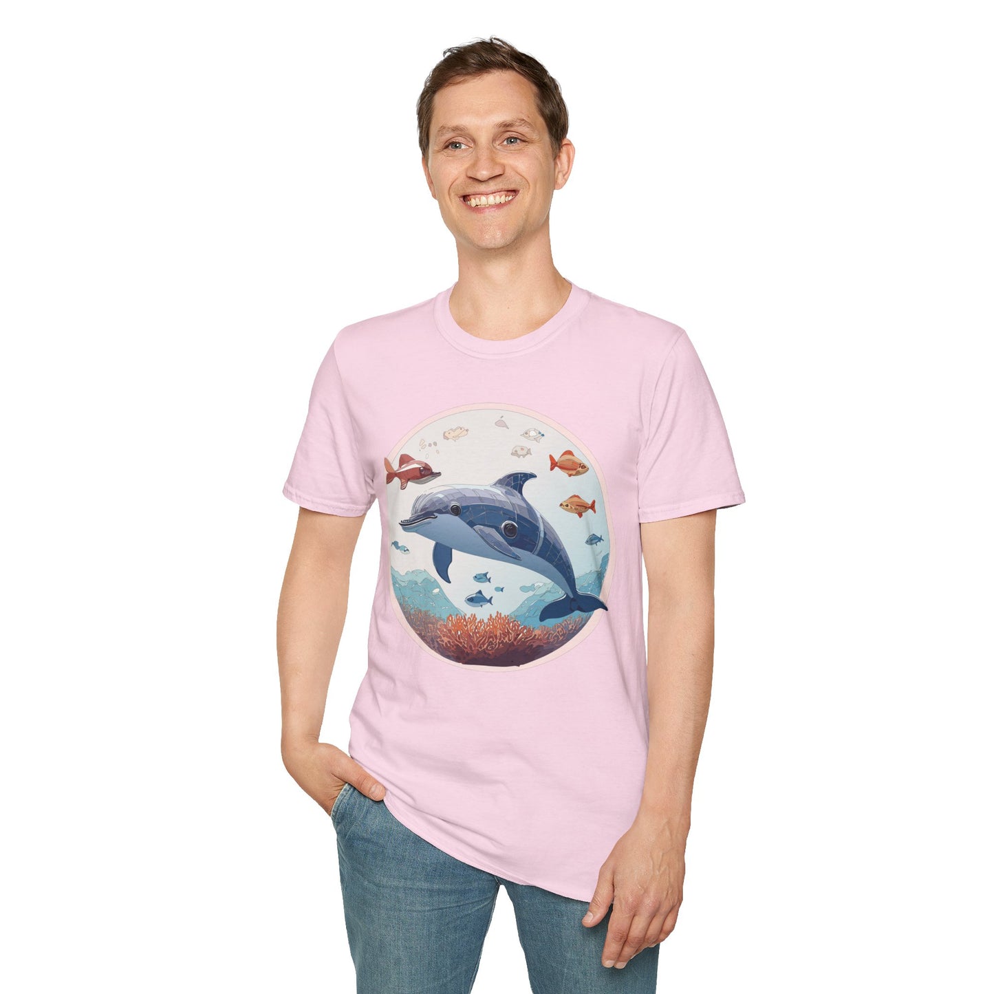 Dolphin Shirts, Shirt with Dolphin, Fish Tee Shirt, Animal Shirt