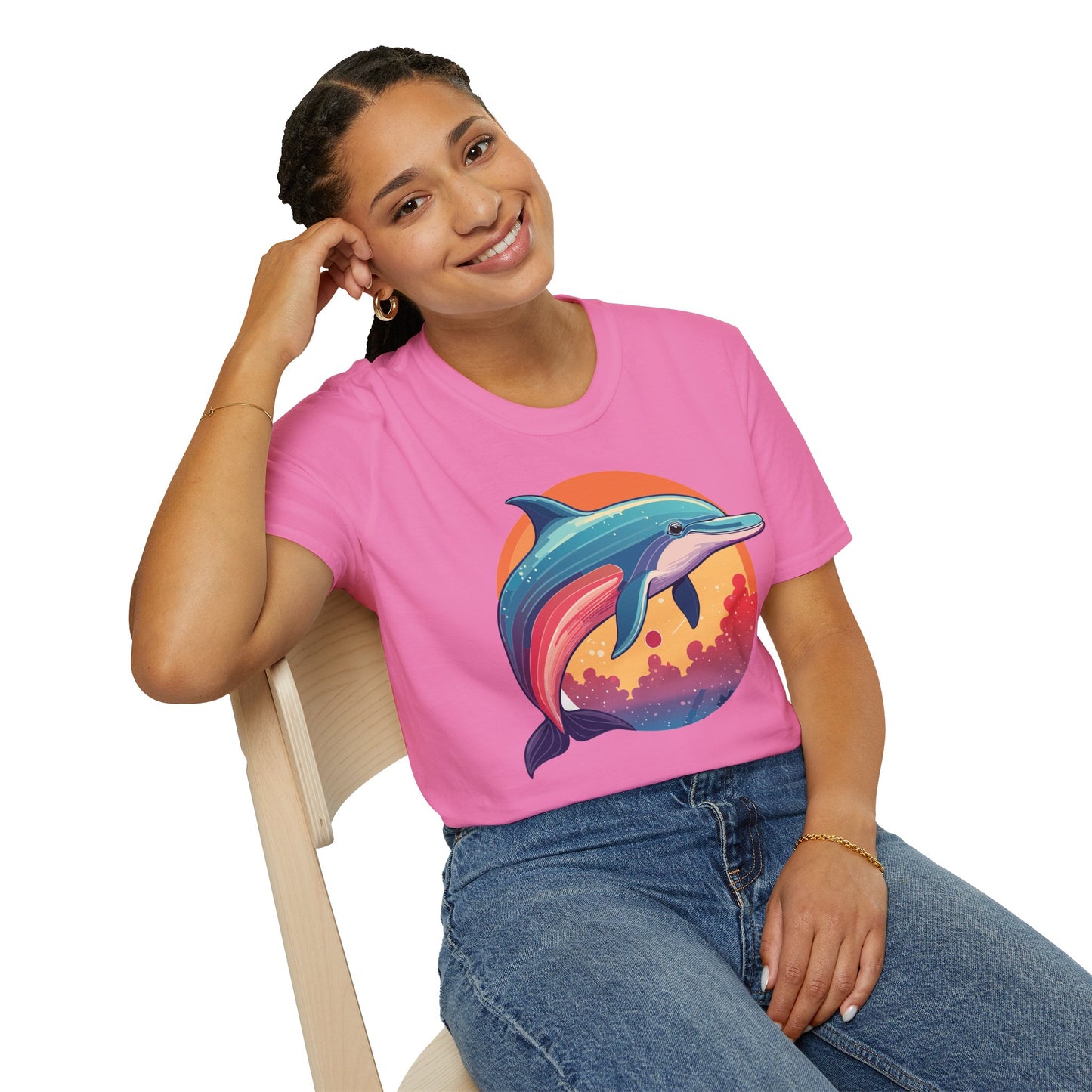 Dolphin Shirts, Shirt with Dolphin, Fish Tee Shirt, Animal Shirt