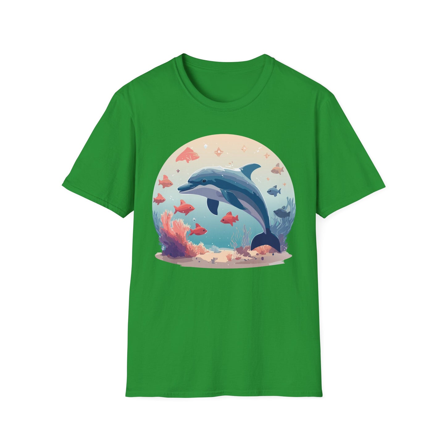 Dolphin Shirts, Shirt with Dolphin, Fish Tee Shirt, Animal Shirt