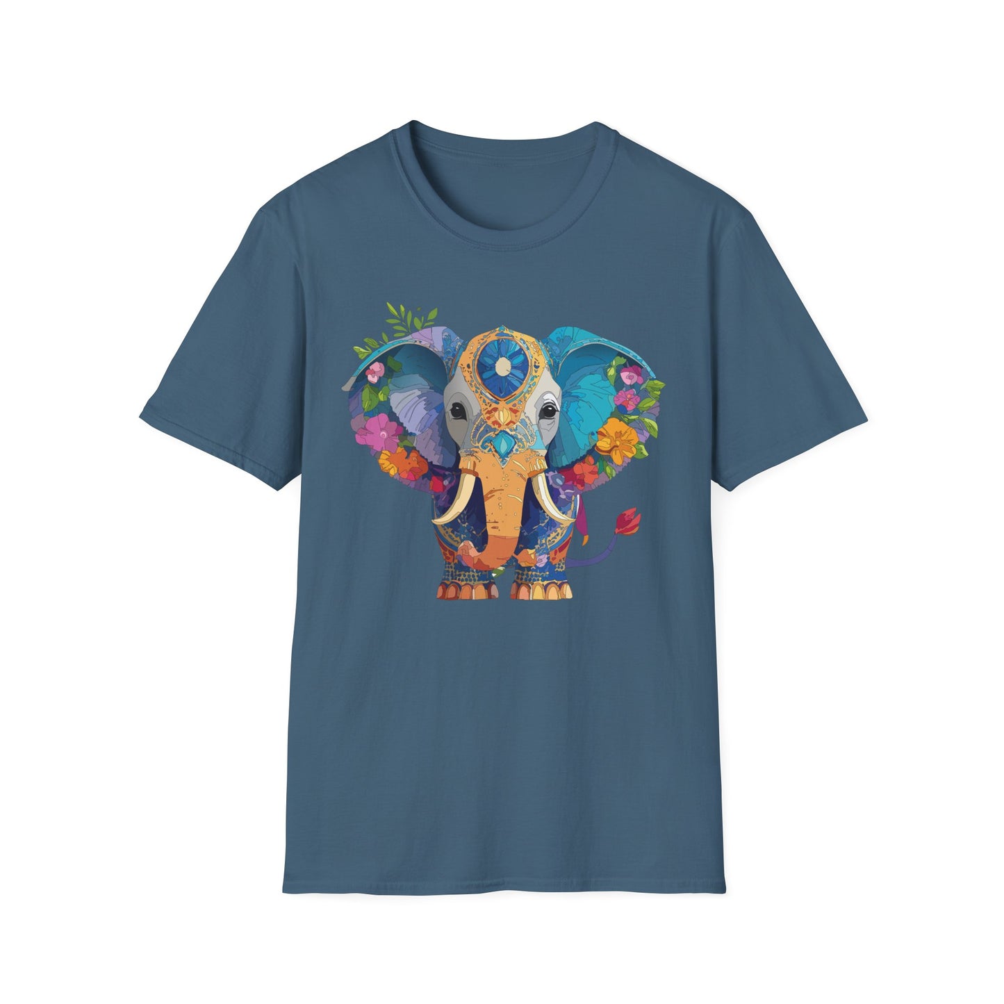 Elephant Shirt, T Shirt with Elephant, Elephant on T Shirt, T Shirt with Animation, Animals Tee Shirt