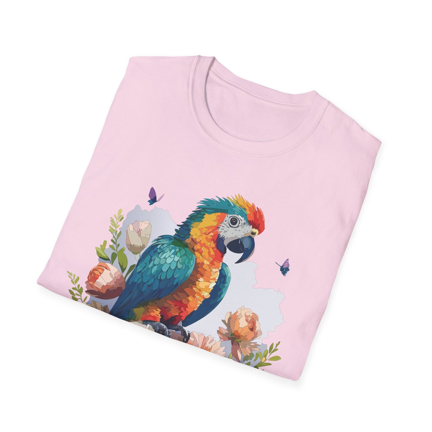Bird T-Shirt, Floral Bird T Shirt, Shirt with Bird, Shirt with Animal