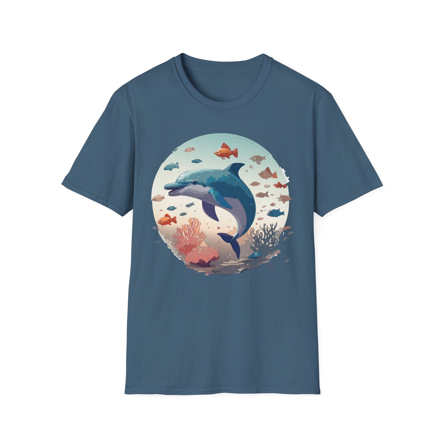Dolphin Shirts, Shirt with Dolphin, Fish Tee Shirt, Animal Shirt