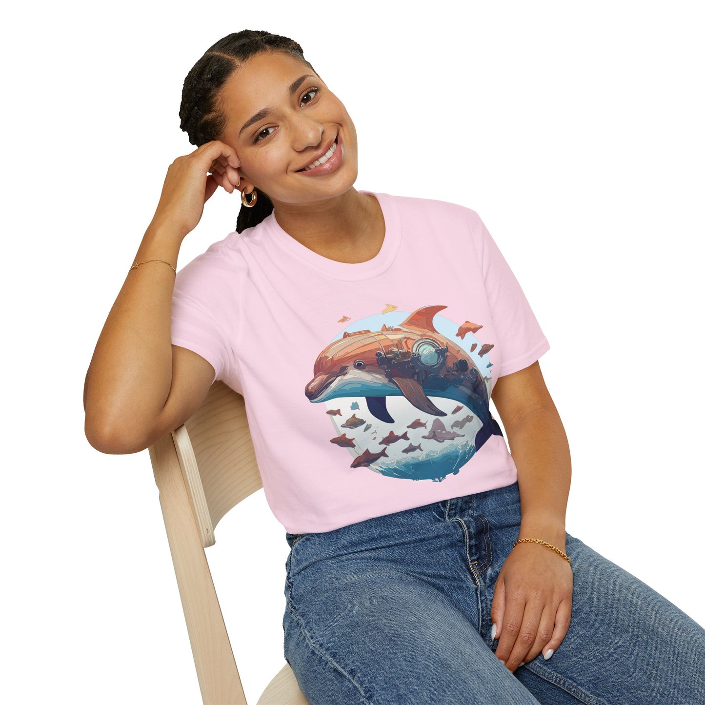 Dolphin Shirts, Shirt with Dolphin, Fish Tee Shirt, Animal Shirt