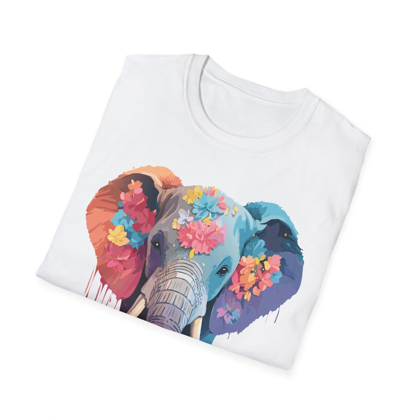 Elephant Shirt, T Shirt with Elephant, Elephant on T Shirt, T Shirt with Animation, Animals Tee Shirt