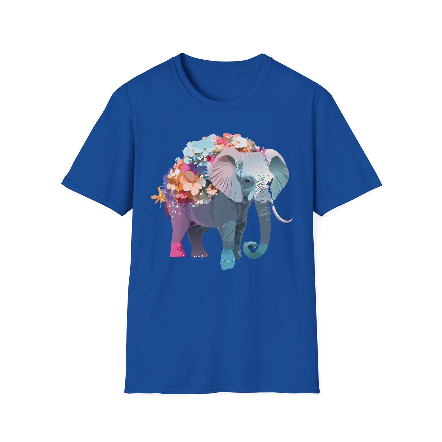 Elephant Shirt, T Shirt with Elephant, Elephant on T Shirt, T Shirt with Animation, Animals Tee Shirt