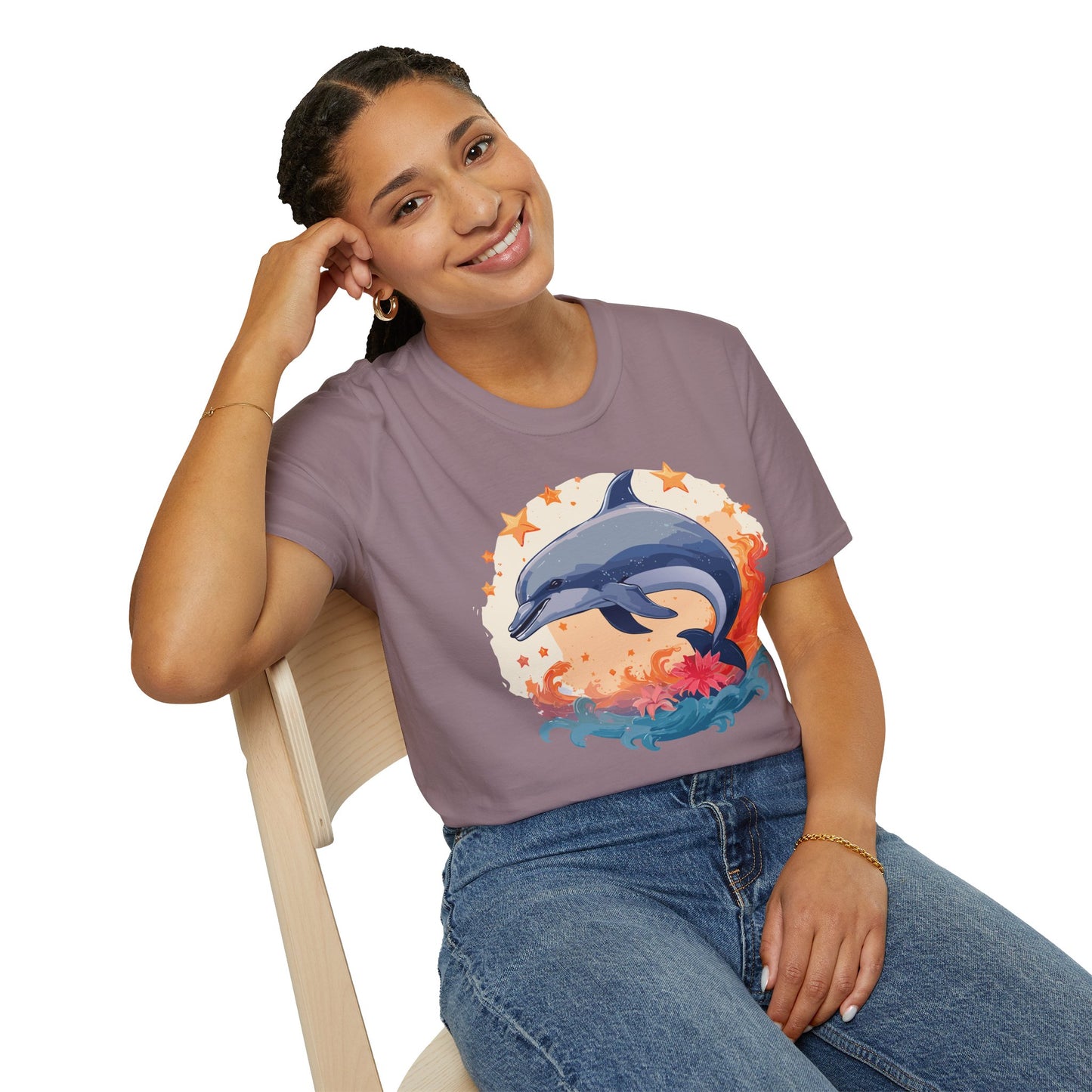 Dolphin Shirts, Shirt with Dolphin, Fish Tee Shirt, Animal Shirt