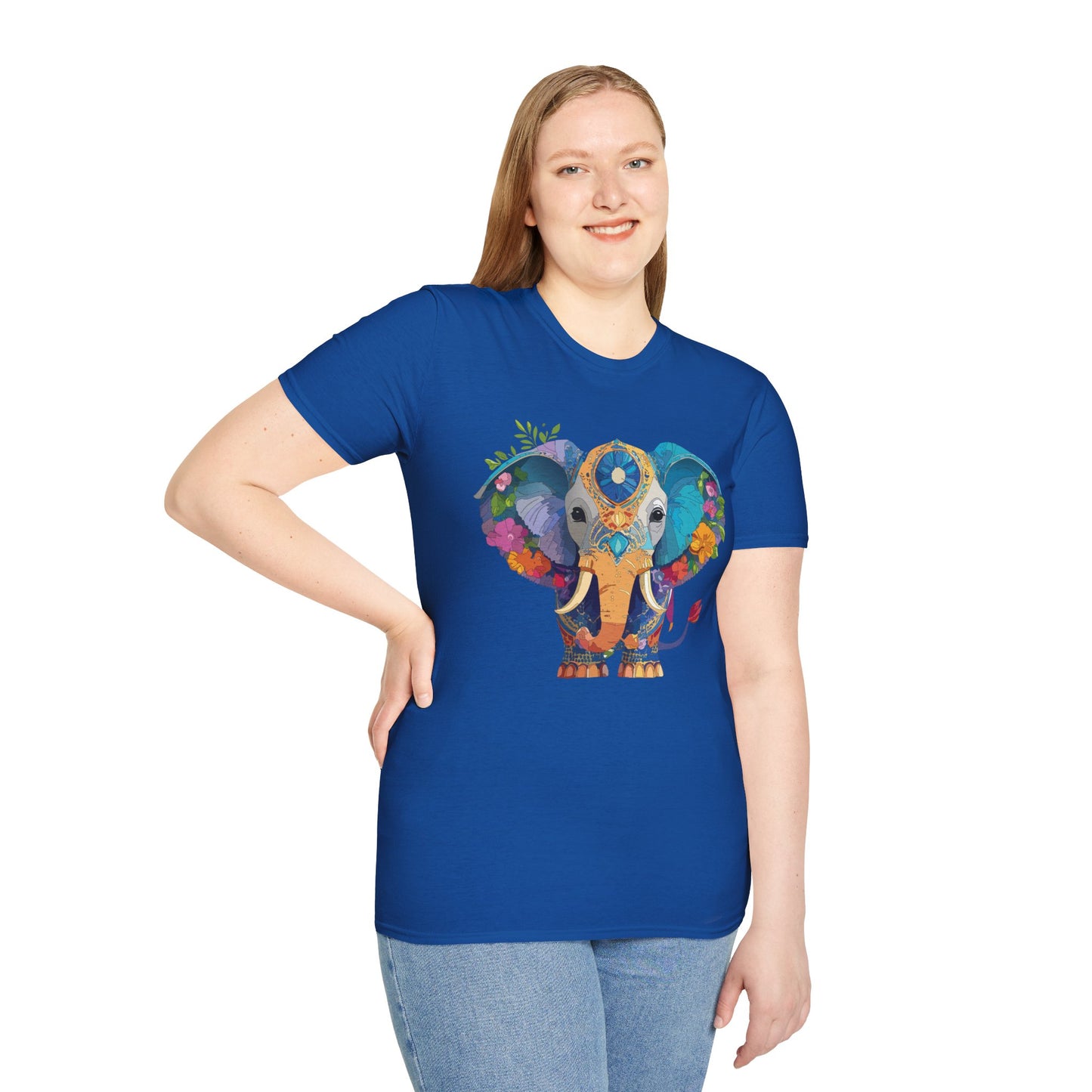 Elephant Shirt, T Shirt with Elephant, Elephant on T Shirt, T Shirt with Animation, Animals Tee Shirt
