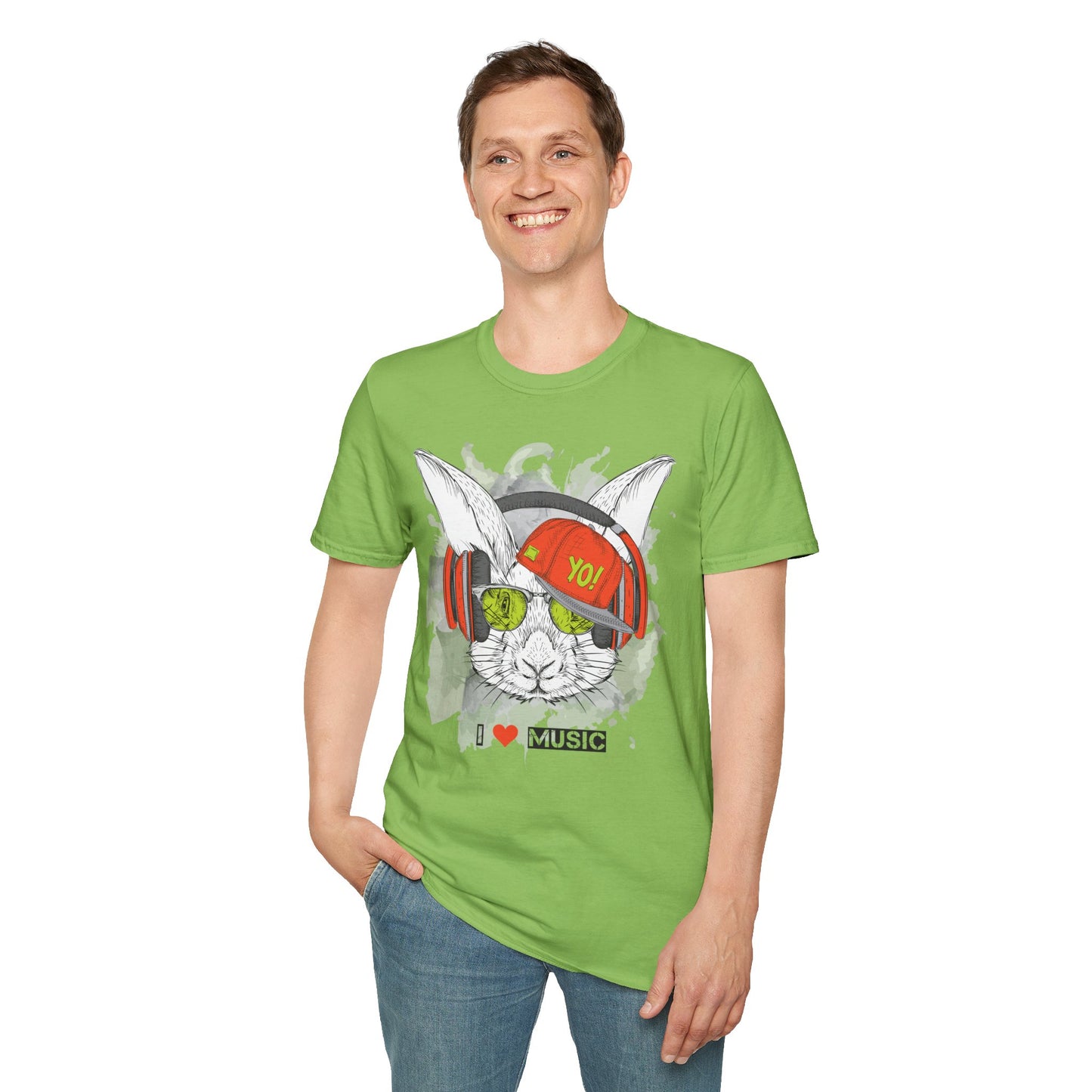 I love Music Animals Shirts, Shirt with Animals, Animals with Headphones Shirt