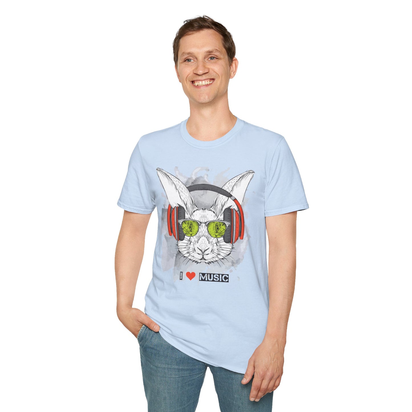 I love Music Animals Shirts, Shirt with Animals, Animals with Headphones Shirt