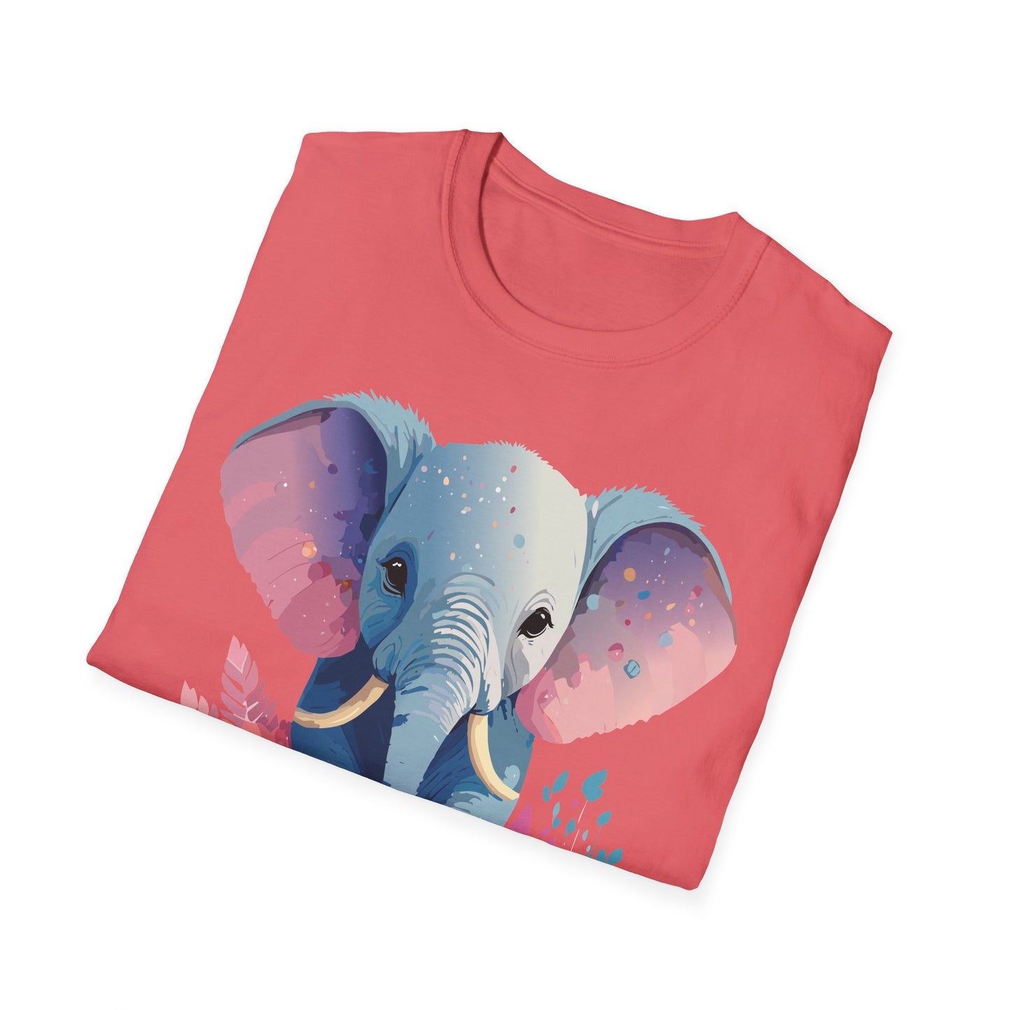 Elephant Shirt, T Shirt with Elephant, Elephant on T Shirt, T Shirt with Animation, Animals Tee Shirt