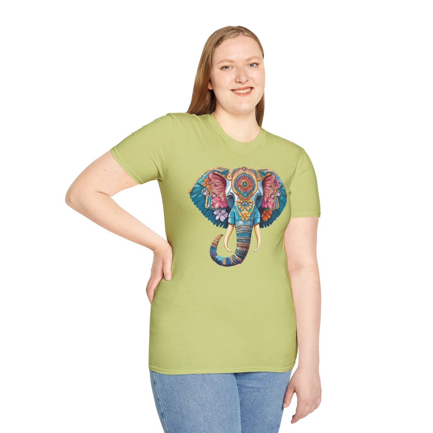 Elephant Shirt, T Shirt with Elephant, Elephant on T Shirt, T Shirt with Animation, Animals Tee Shirt