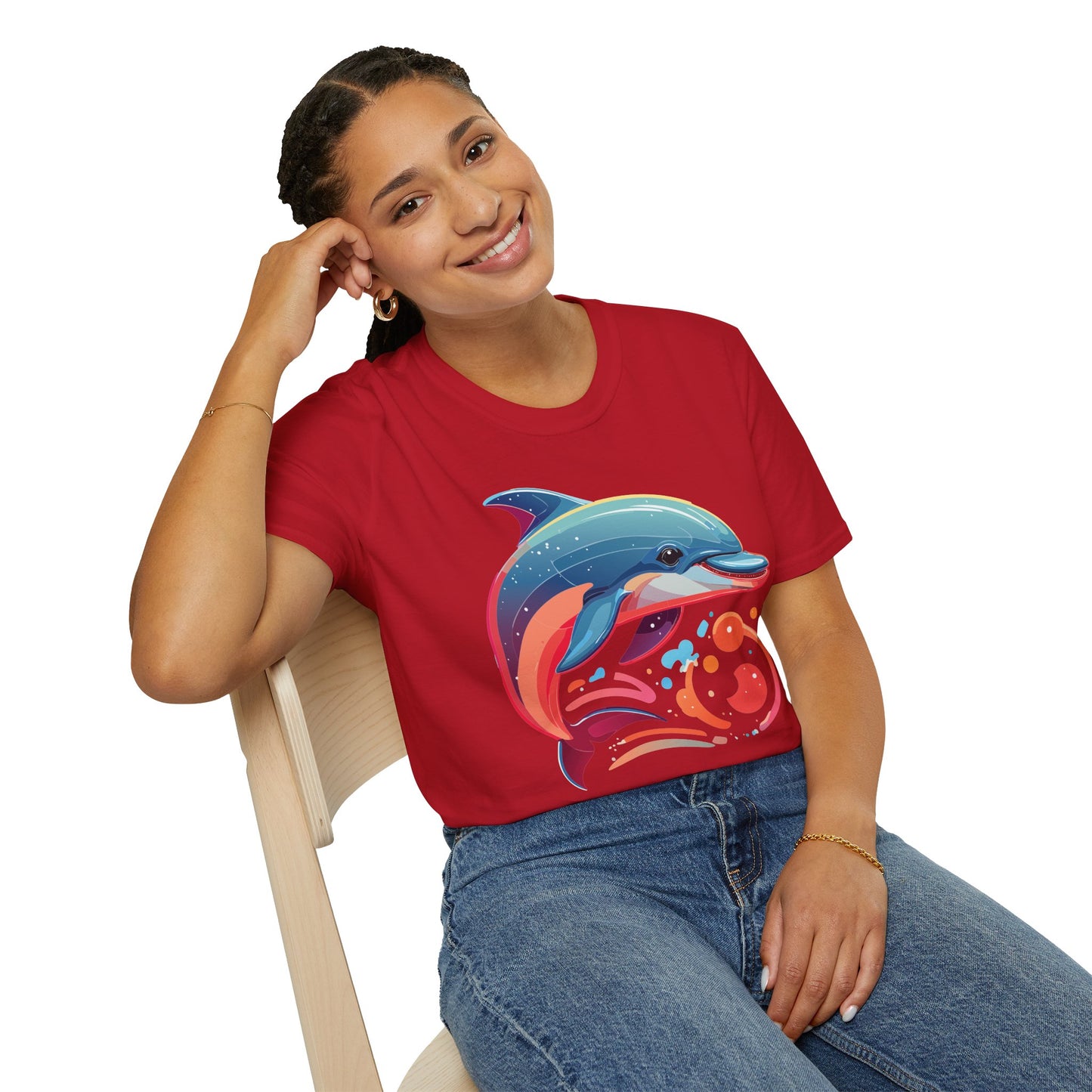 Dolphin Shirts, Shirt with Dolphin, Fish Tee Shirt, Animal Shirt