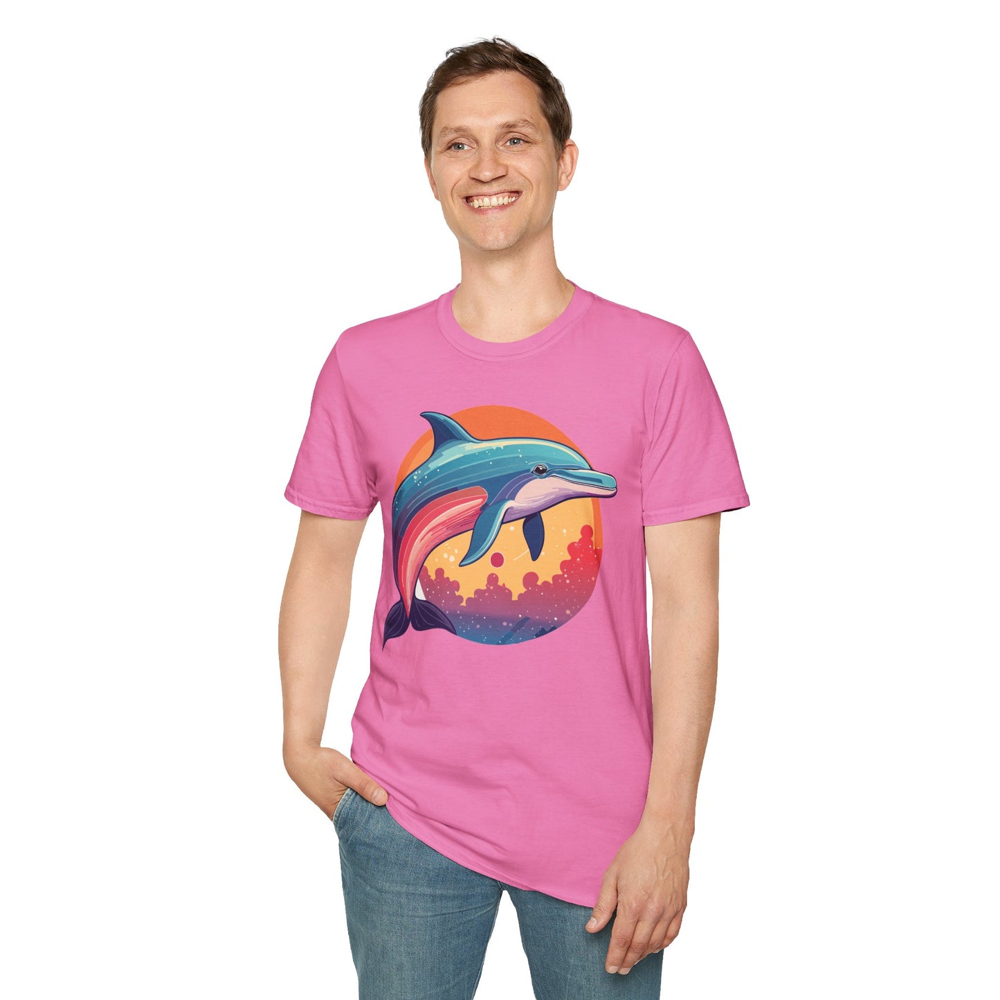 Dolphin Shirts, Shirt with Dolphin, Fish Tee Shirt, Animal Shirt