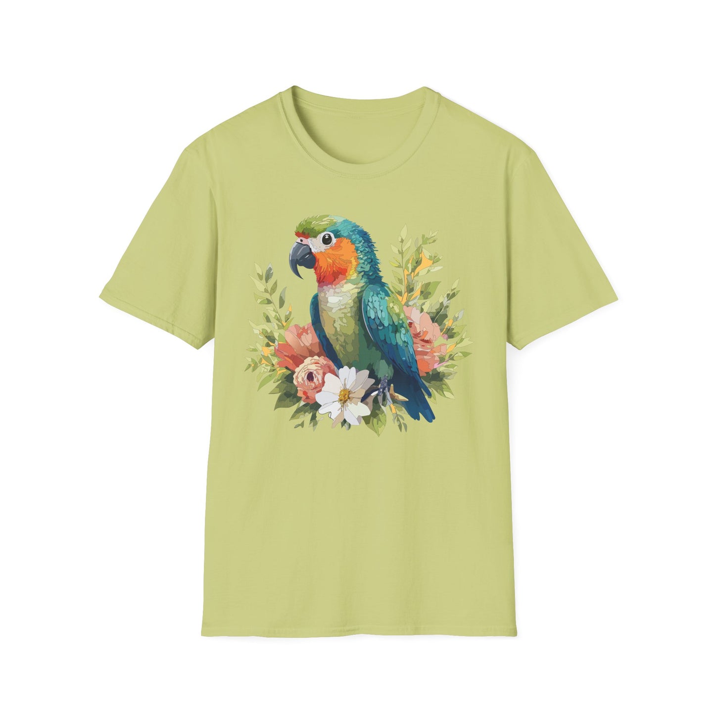 Bird T-Shirt, Floral Bird T Shirt, Shirt with Bird, Shirt with Animal