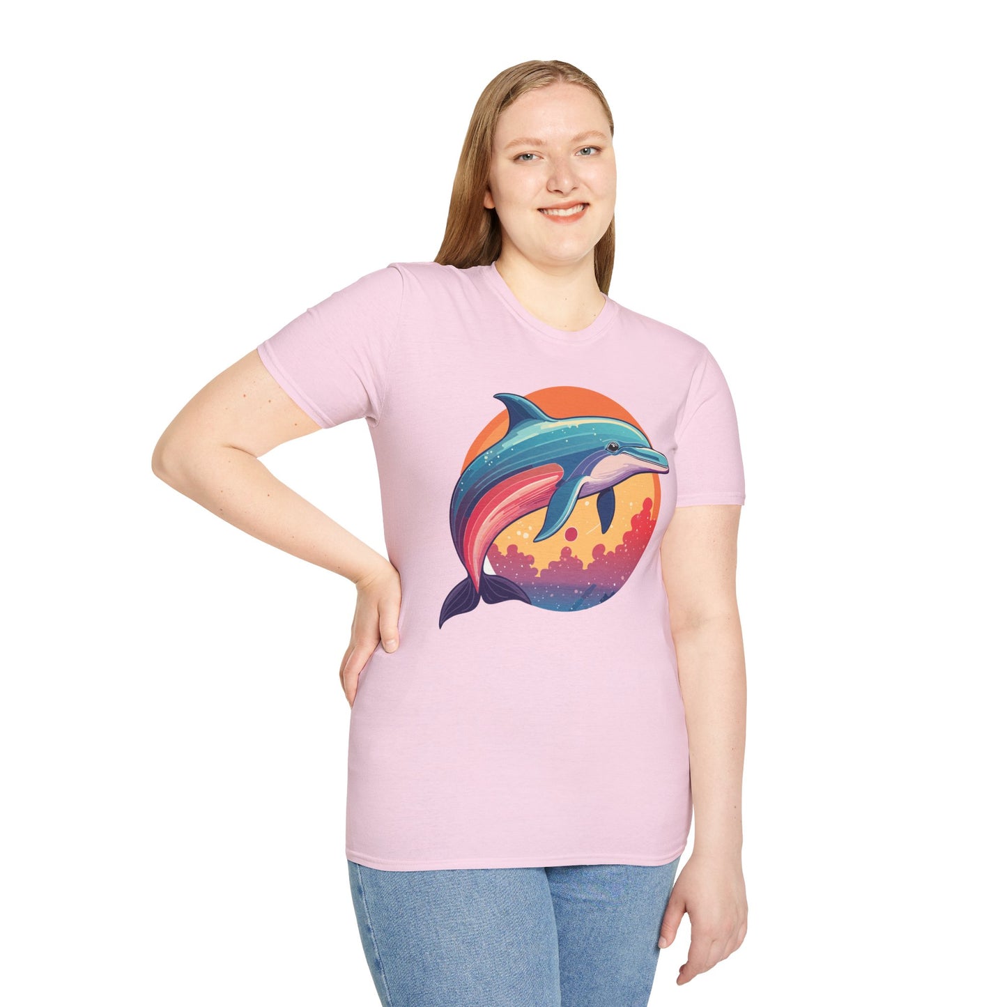 Dolphin Shirts, Shirt with Dolphin, Fish Tee Shirt, Animal Shirt