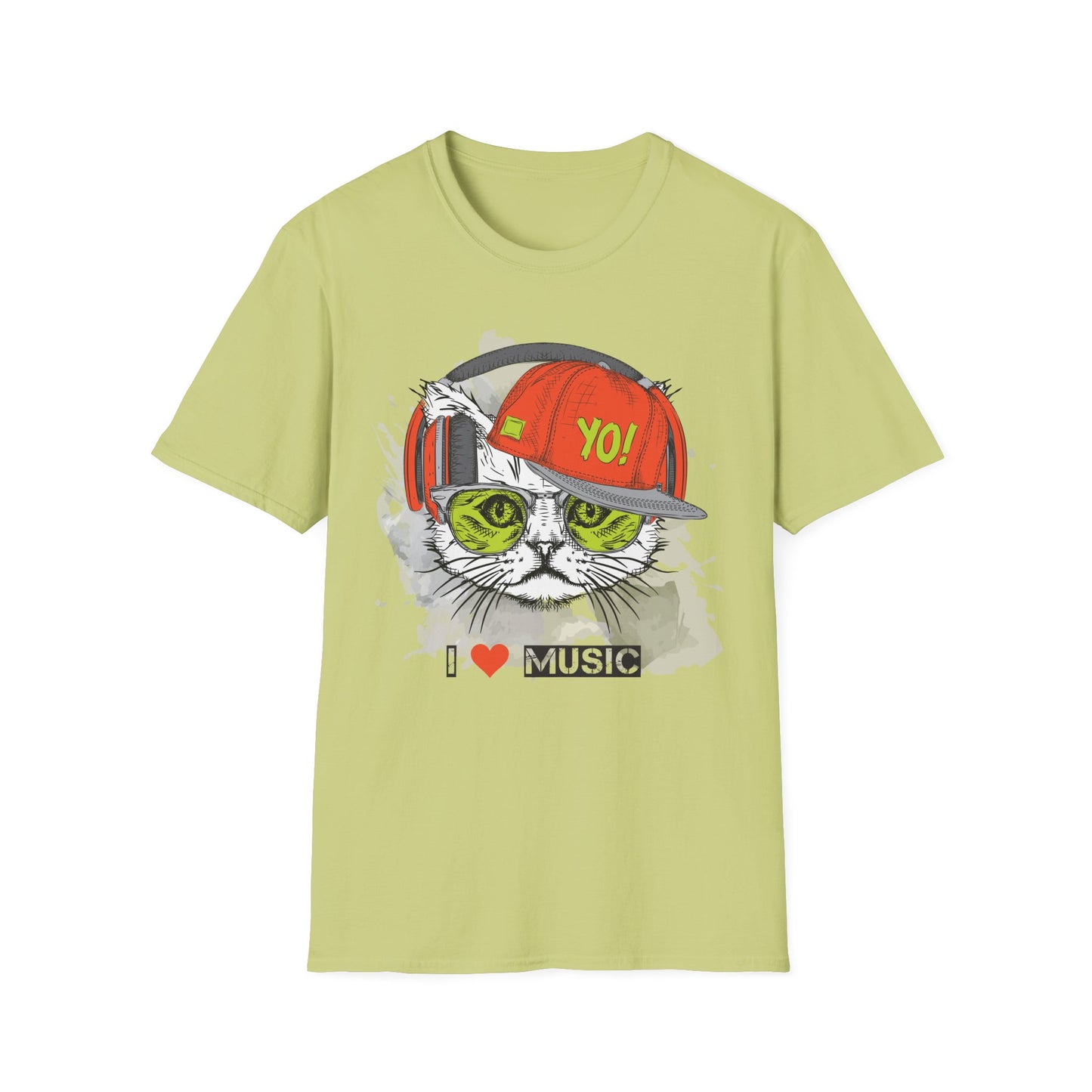 I love Music Animals Shirts, Shirt with Animals, Animals with Headphones Shirt