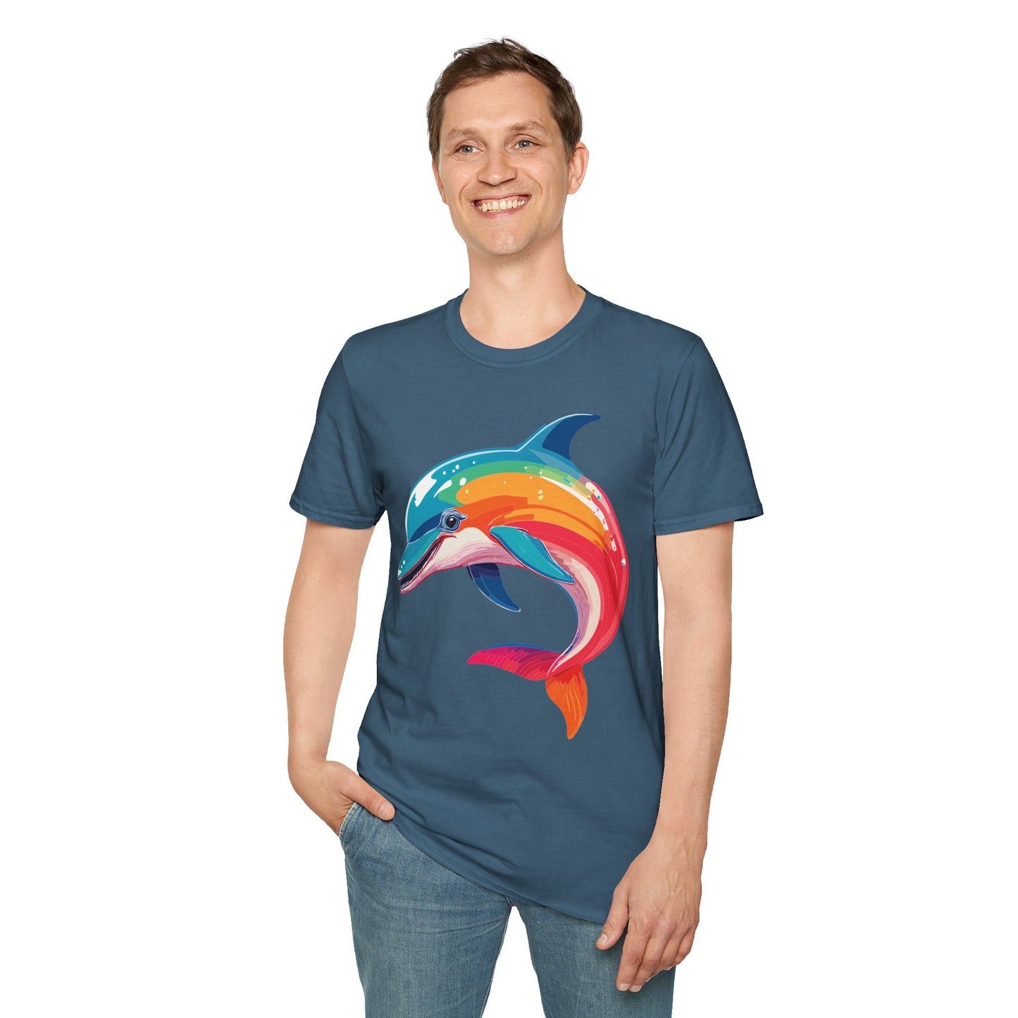 Dolphin Shirts, Shirt with Dolphin, Fish Tee Shirt, Animal Shirt