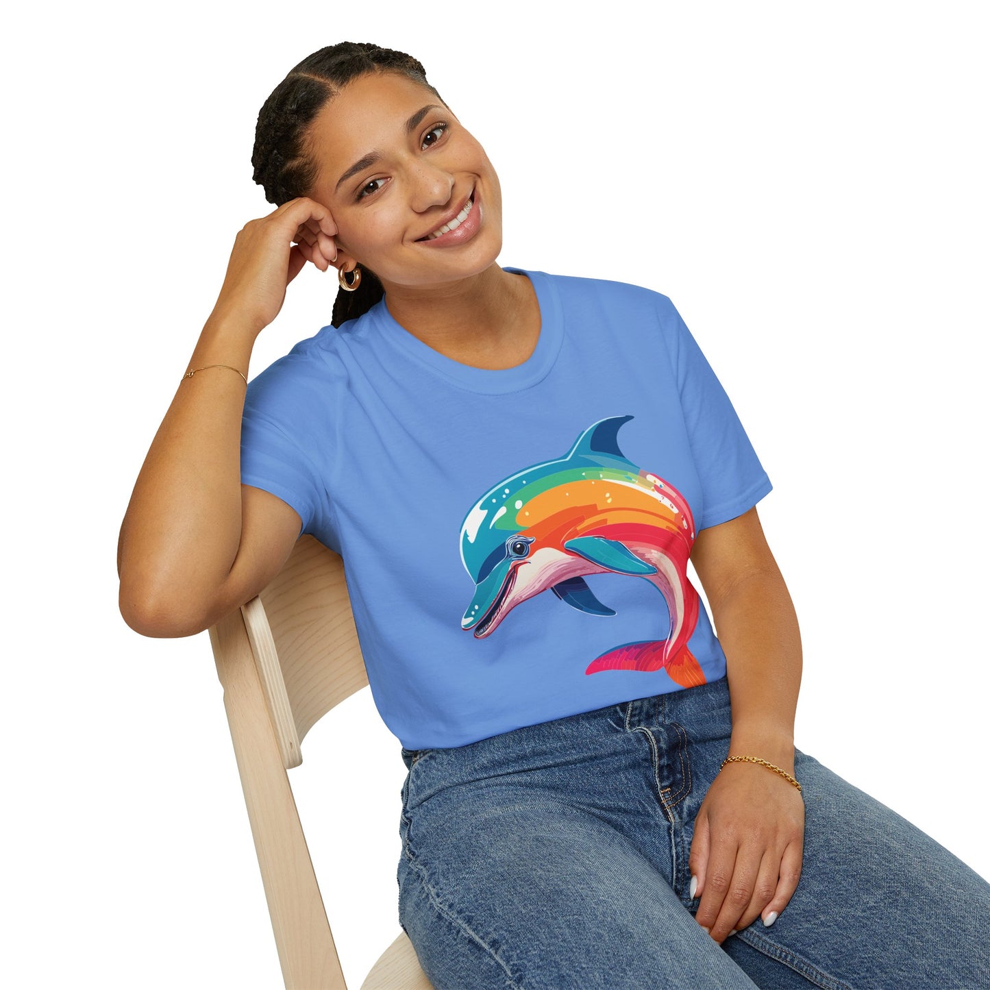 Dolphin Shirts, Shirt with Dolphin, Fish Tee Shirt, Animal Shirt