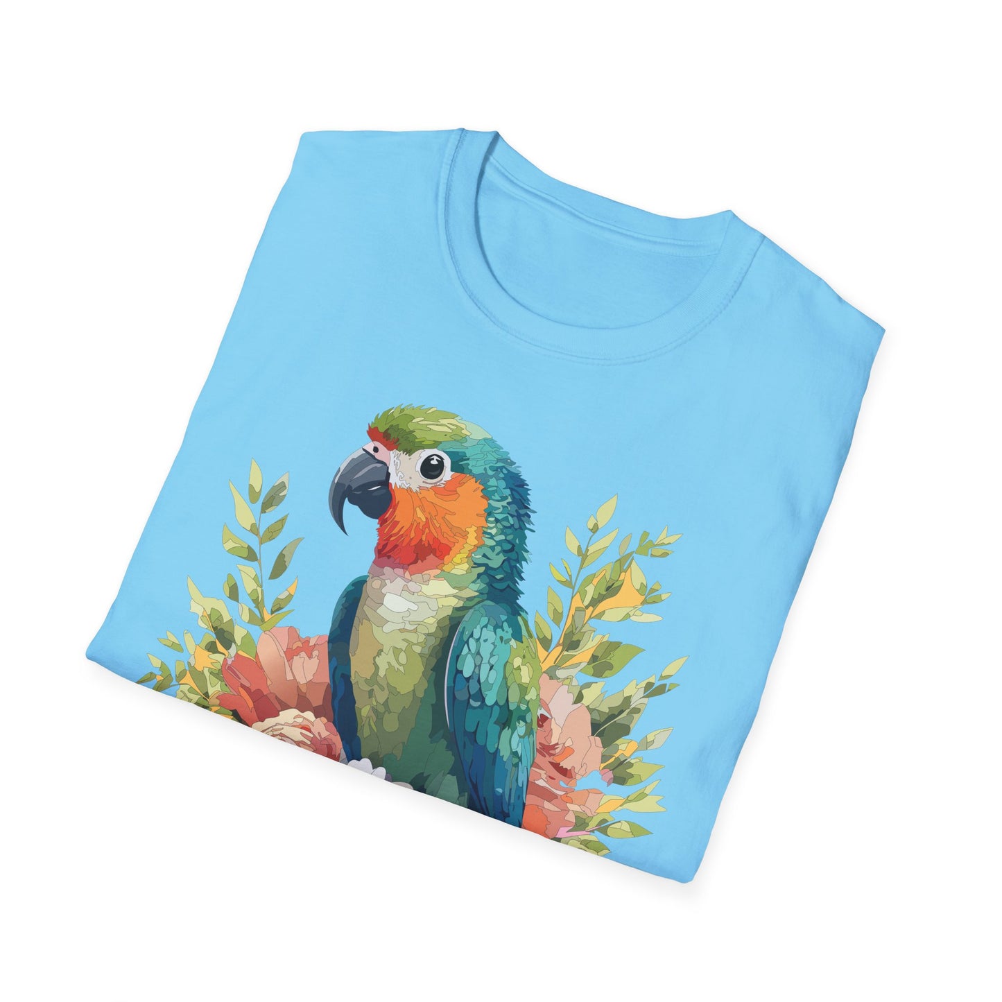 Bird T-Shirt, Floral Bird T Shirt, Shirt with Bird, Shirt with Animal