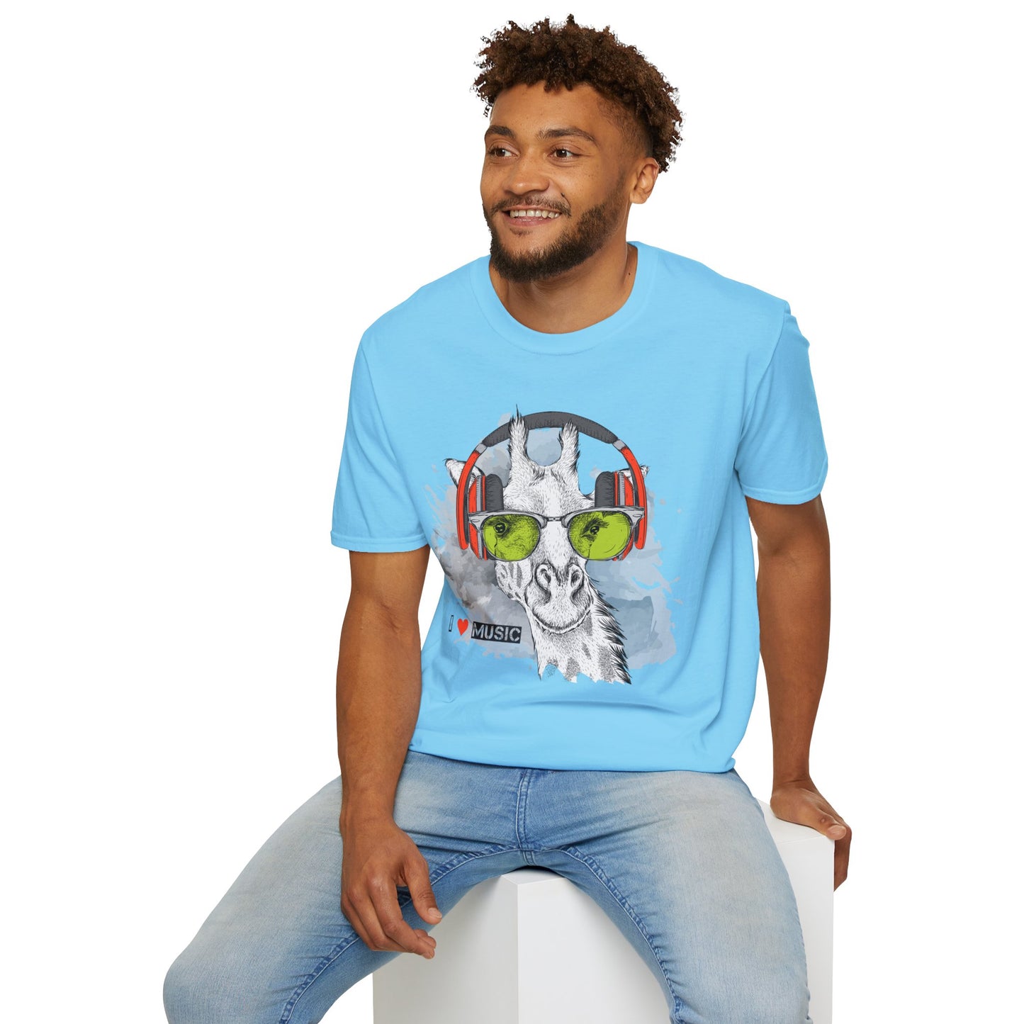I love Music Animals Shirts, Shirt with Animals, Animals with Headphones Shirt