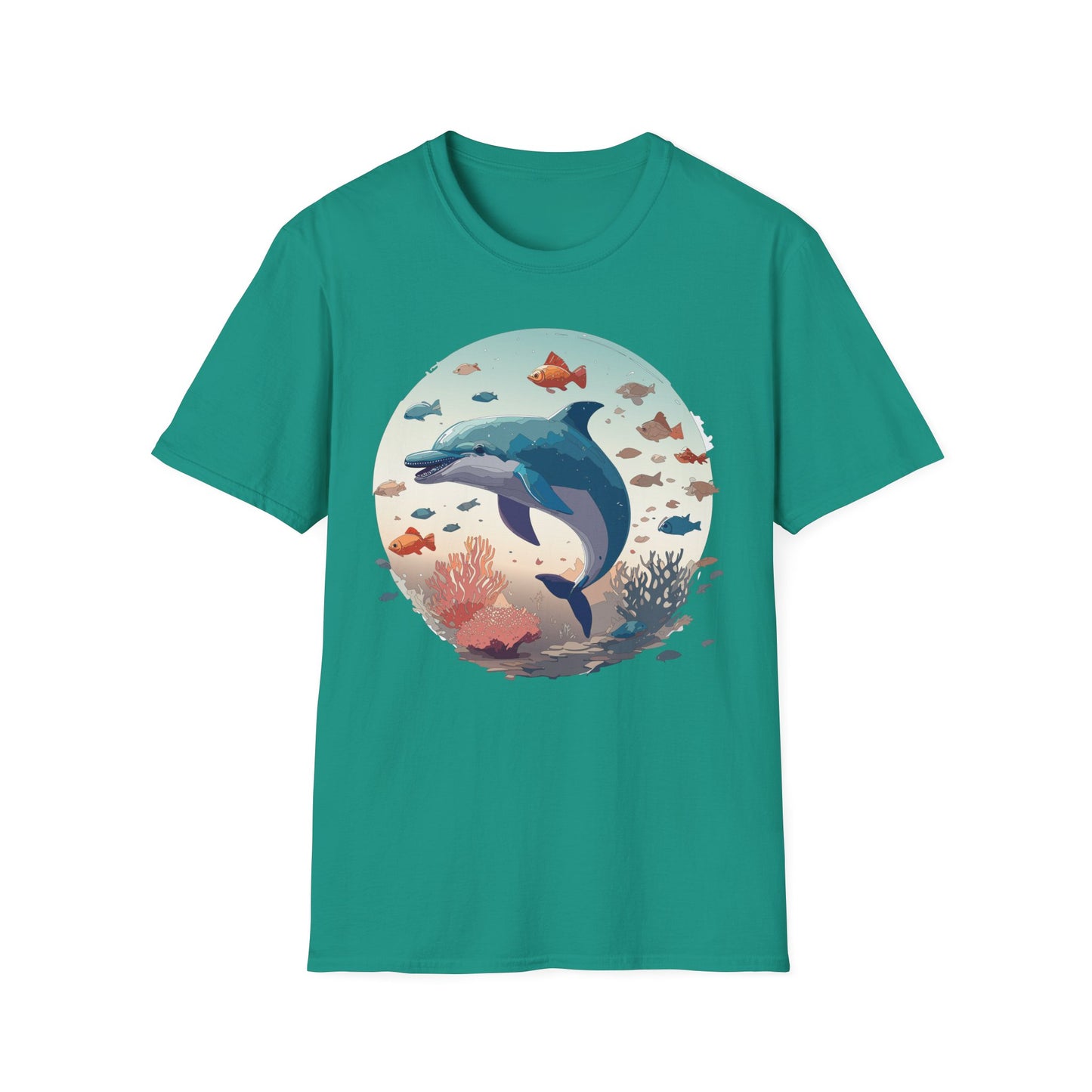 Dolphin Shirts, Shirt with Dolphin, Fish Tee Shirt, Animal Shirt