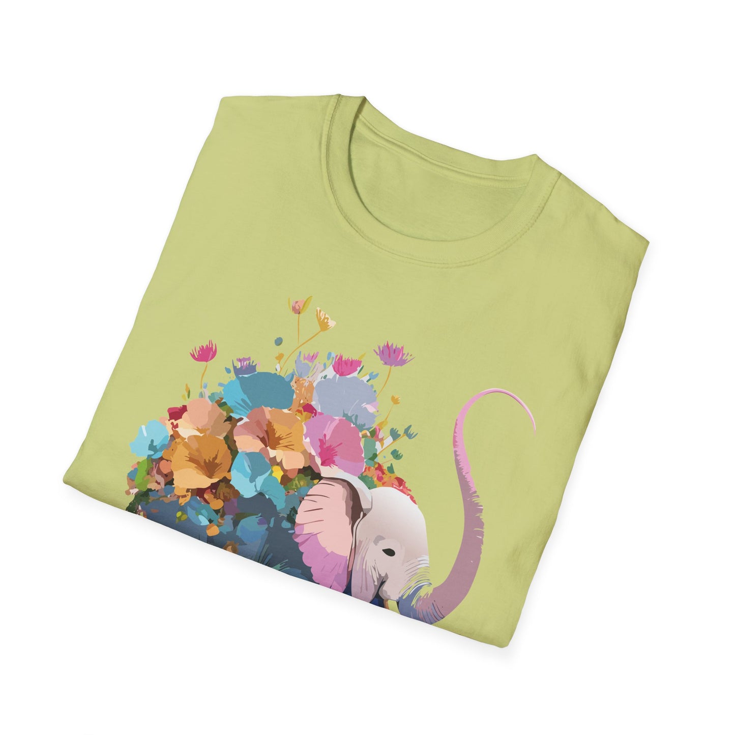 Elephant Shirt, T Shirt with Elephant, Elephant on T Shirt, T Shirt with Animation, Animals Tee Shirt