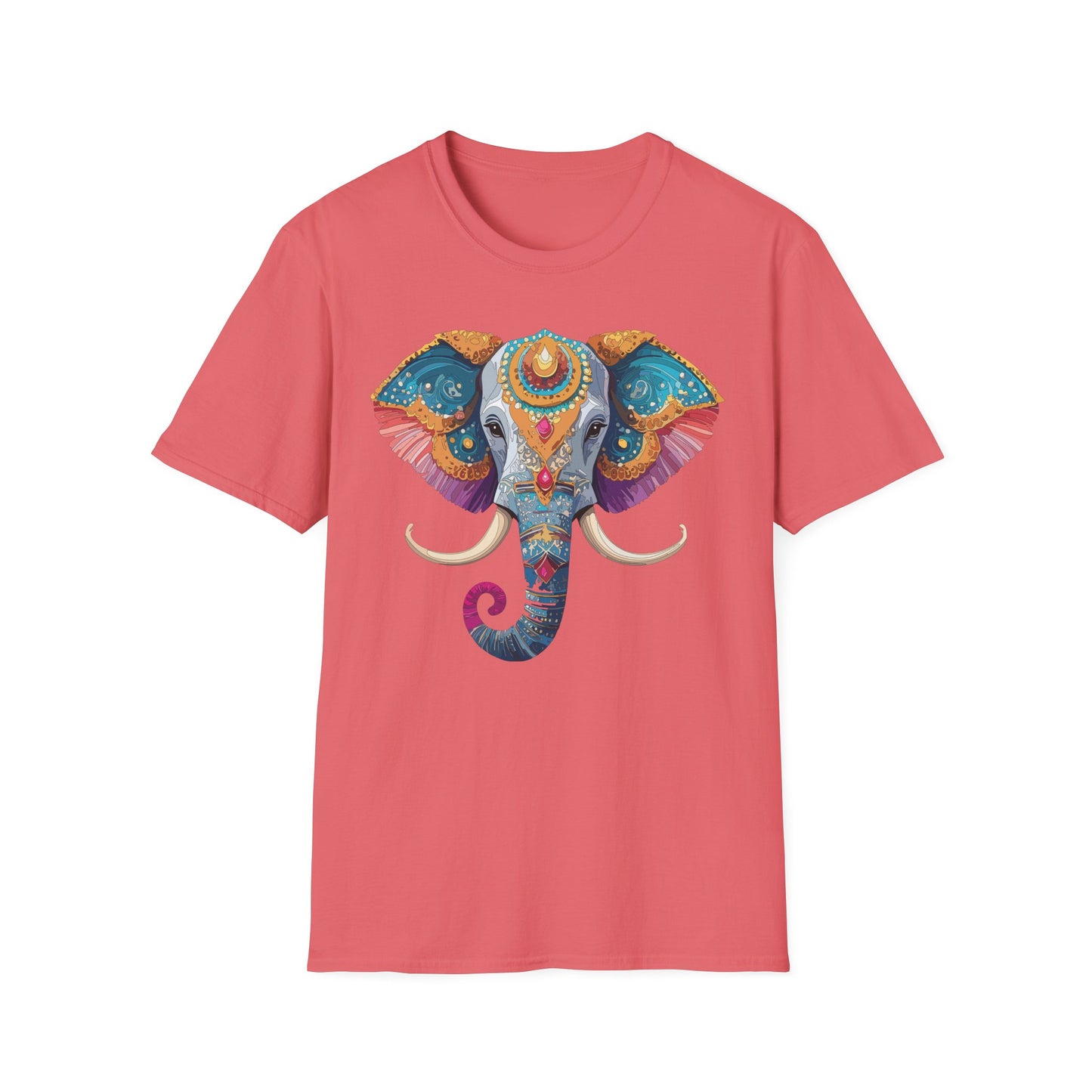 Elephant Shirt, T Shirt with Elephant, Elephant on T Shirt, T Shirt with Animation, Animals Tee Shirt