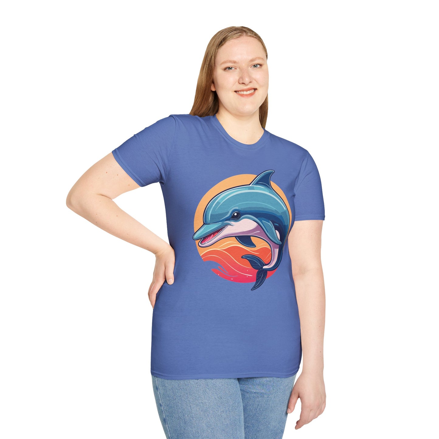 Dolphin Shirts, Shirt with Dolphin, Fish Tee Shirt, Animal Shirt