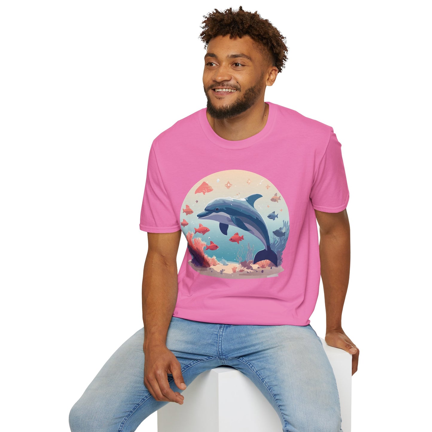 Dolphin Shirts, Shirt with Dolphin, Fish Tee Shirt, Animal Shirt