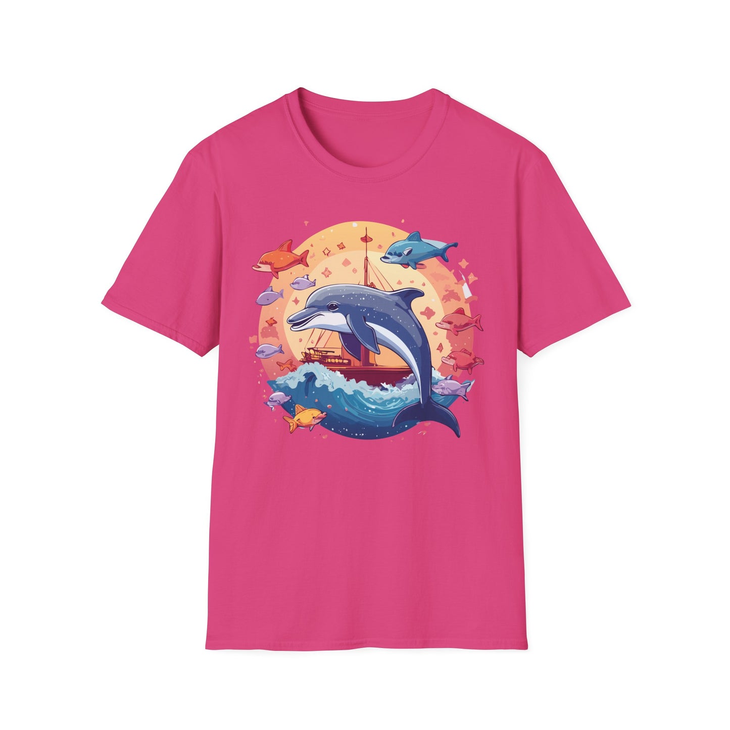 Dolphin Shirts, Shirt with Dolphin, Fish Tee Shirt, Animal Shirt