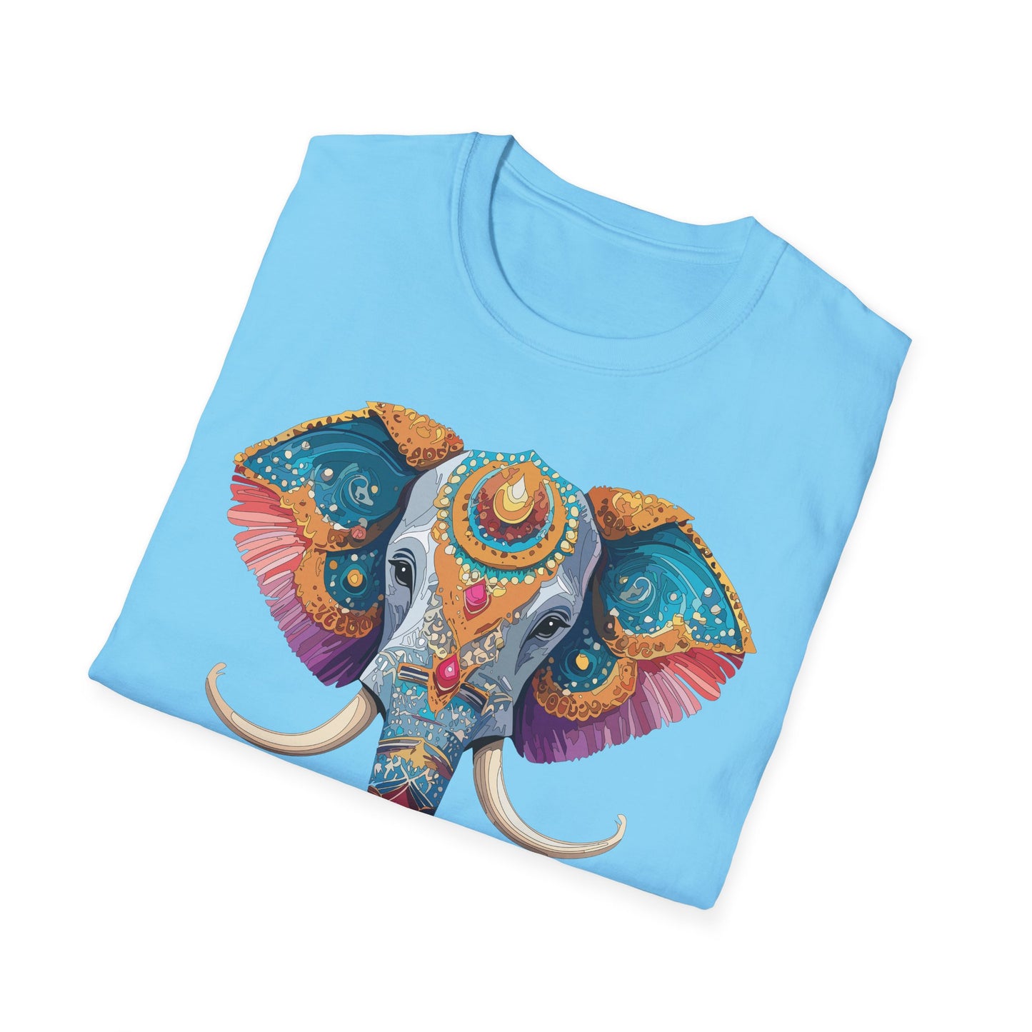Elephant Shirt, T Shirt with Elephant, Elephant on T Shirt, T Shirt with Animation, Animals Tee Shirt