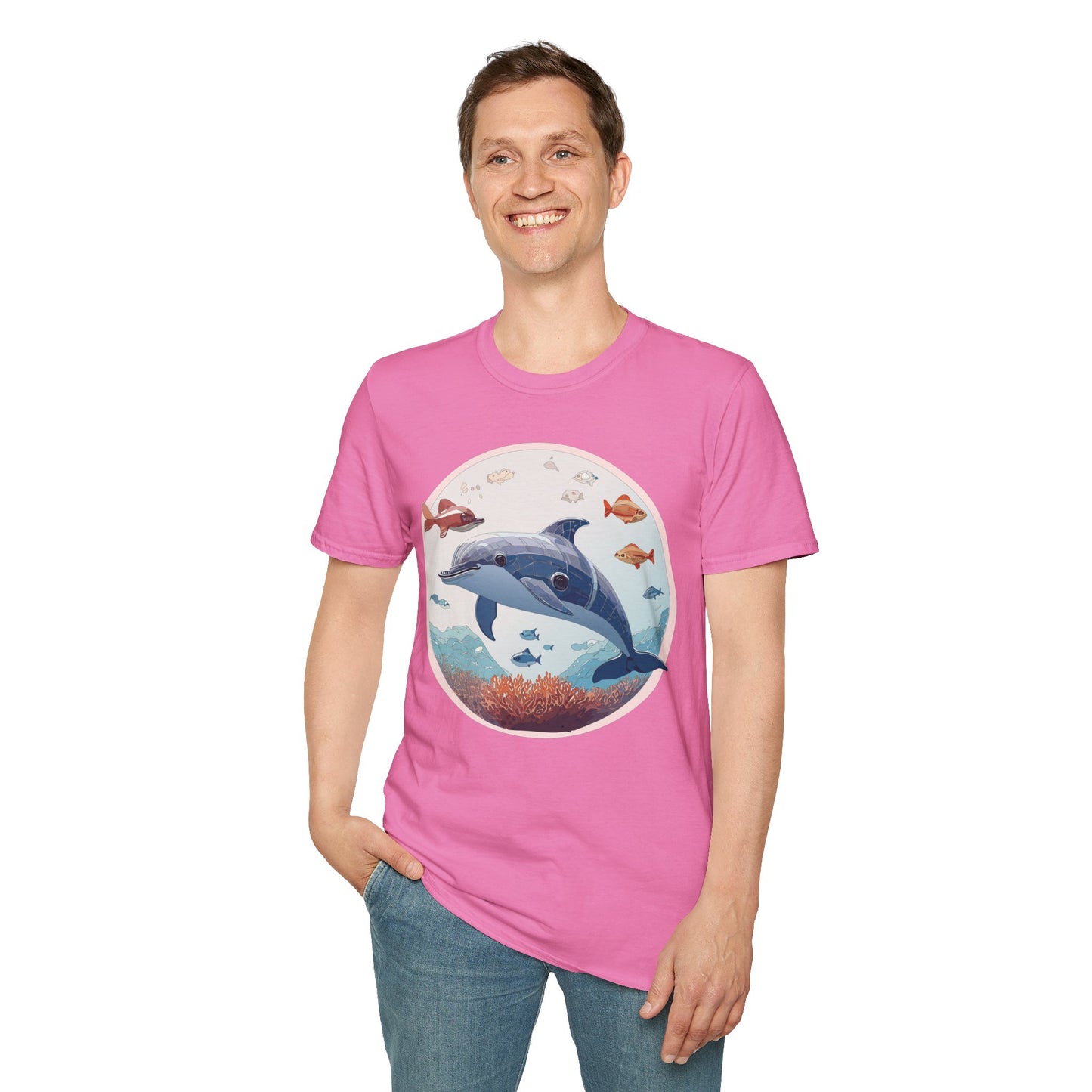 Dolphin Shirts, Shirt with Dolphin, Fish Tee Shirt, Animal Shirt