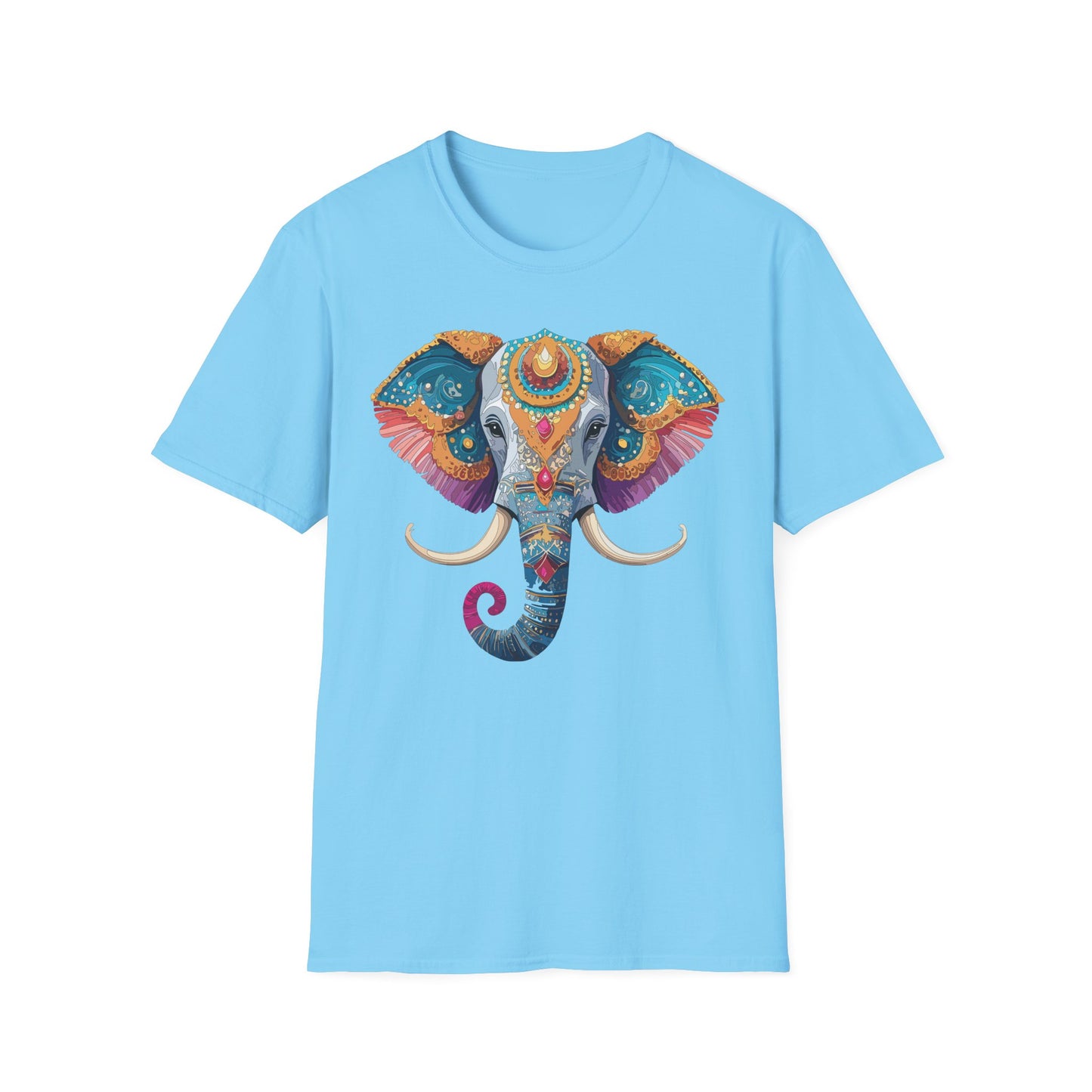 Elephant Shirt, T Shirt with Elephant, Elephant on T Shirt, T Shirt with Animation, Animals Tee Shirt
