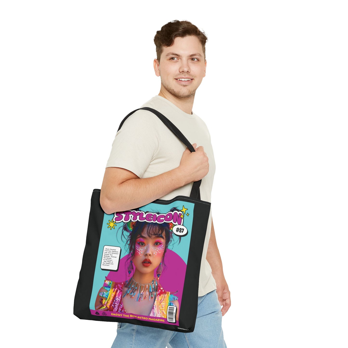 Canvas Tote Bag - Magazine Cover - retro2nova
