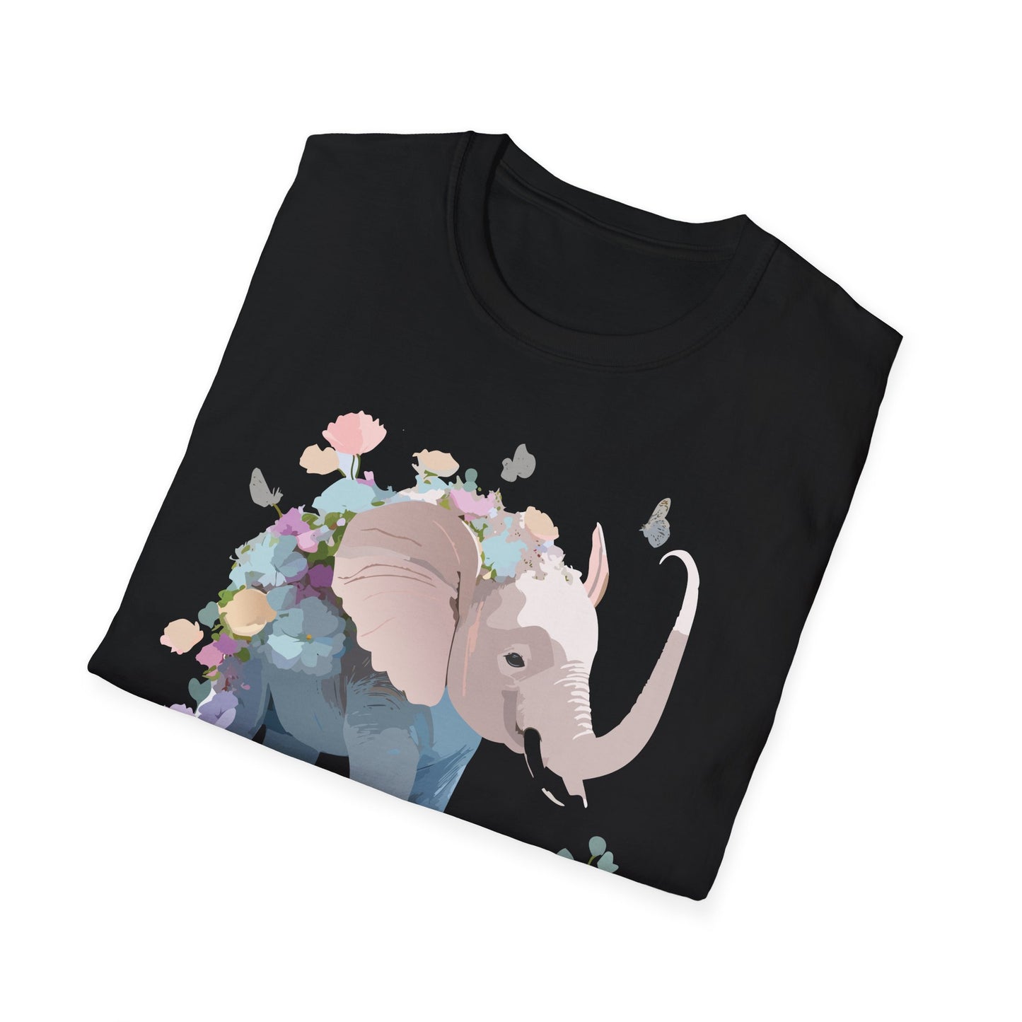 Elephant Shirt, T Shirt with Elephant, Elephant on T Shirt, T Shirt with Animation, Animals Tee Shirt