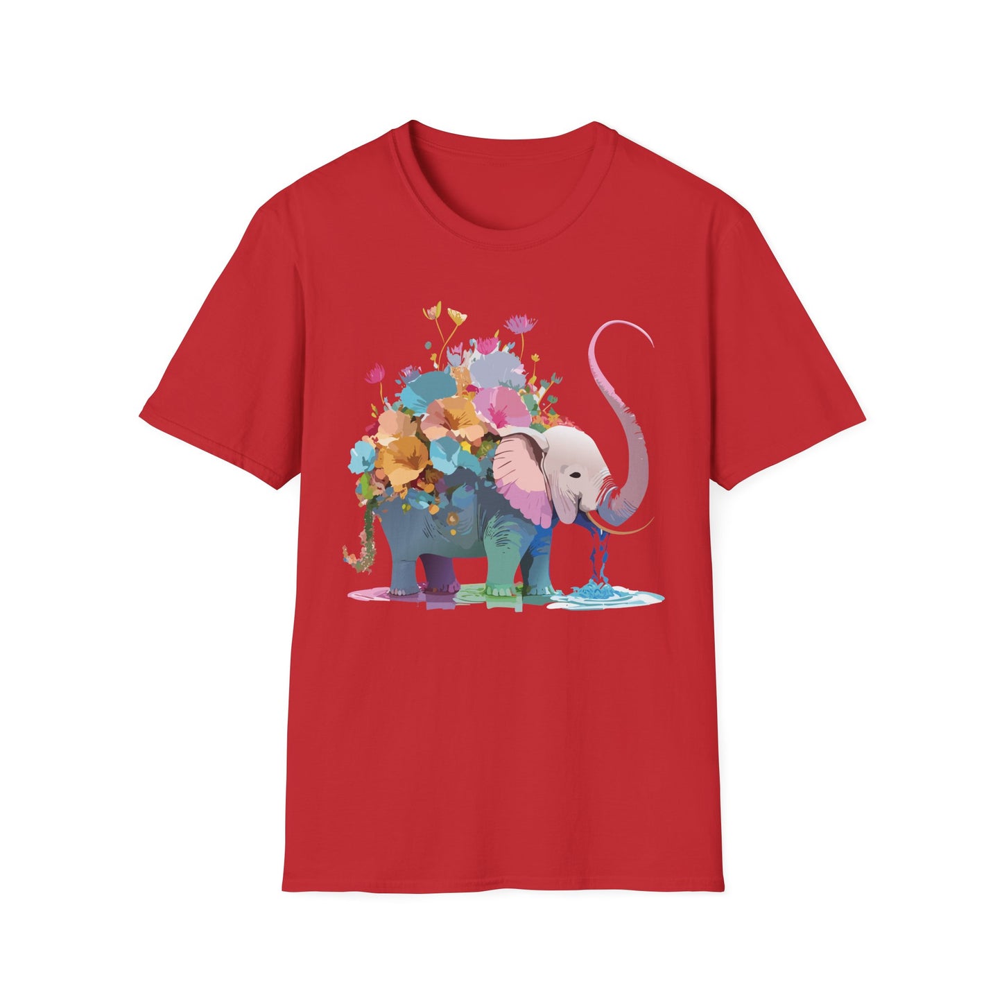 Elephant Shirt, T Shirt with Elephant, Elephant on T Shirt, T Shirt with Animation, Animals Tee Shirt