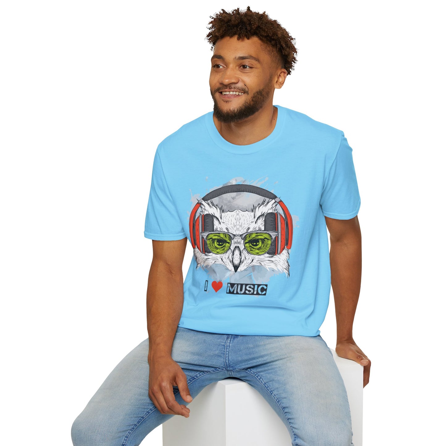 I love Music Animals Shirts, Shirt with Animals, Animals with Headphones Shirt