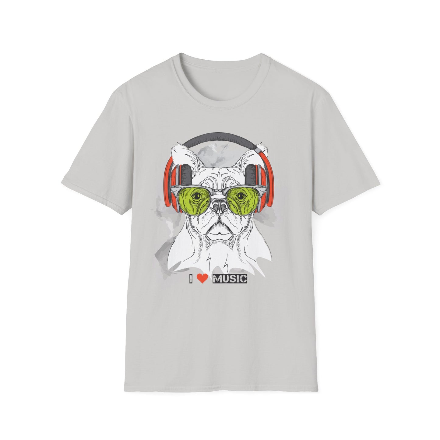 I love Music Animals Shirts, Shirt with Animals, Animals with Headphones Shirt