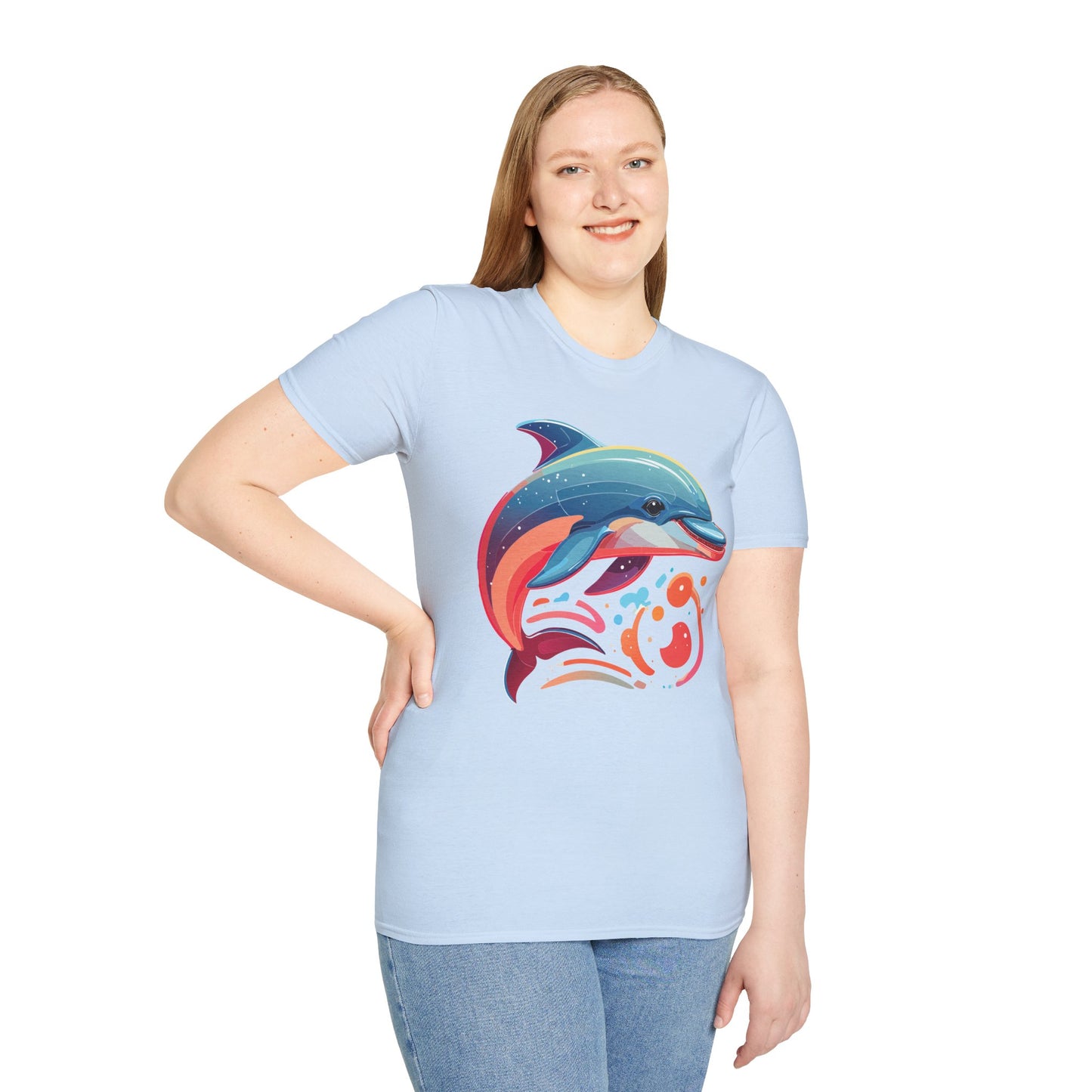 Dolphin Shirts, Shirt with Dolphin, Fish Tee Shirt, Animal Shirt